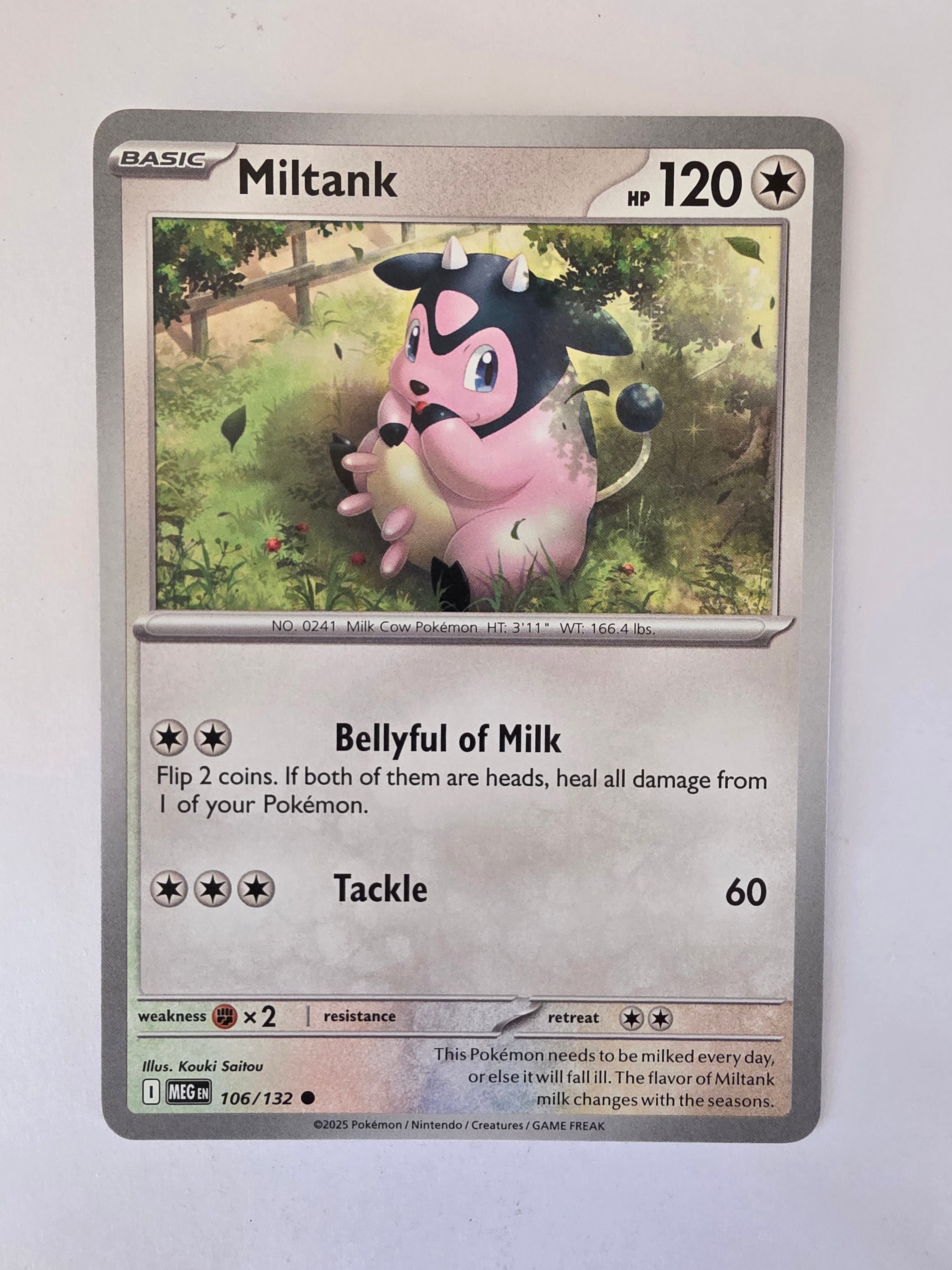 Pokemon TCG Mega Evolutions | #106/132 | Miltank | Common