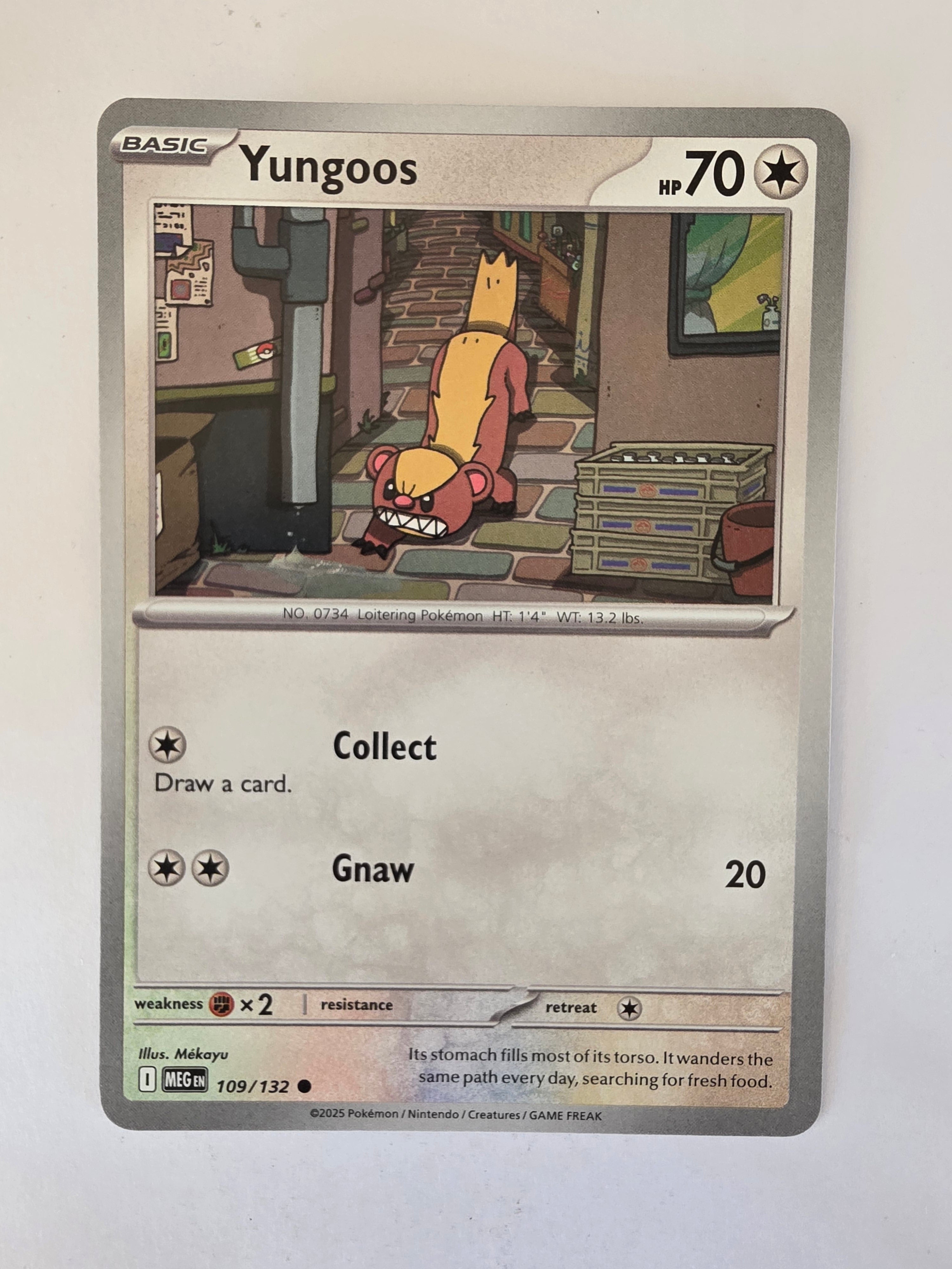 Pokemon TCG Mega Evolutions | #109/132 | Yungoos | Common