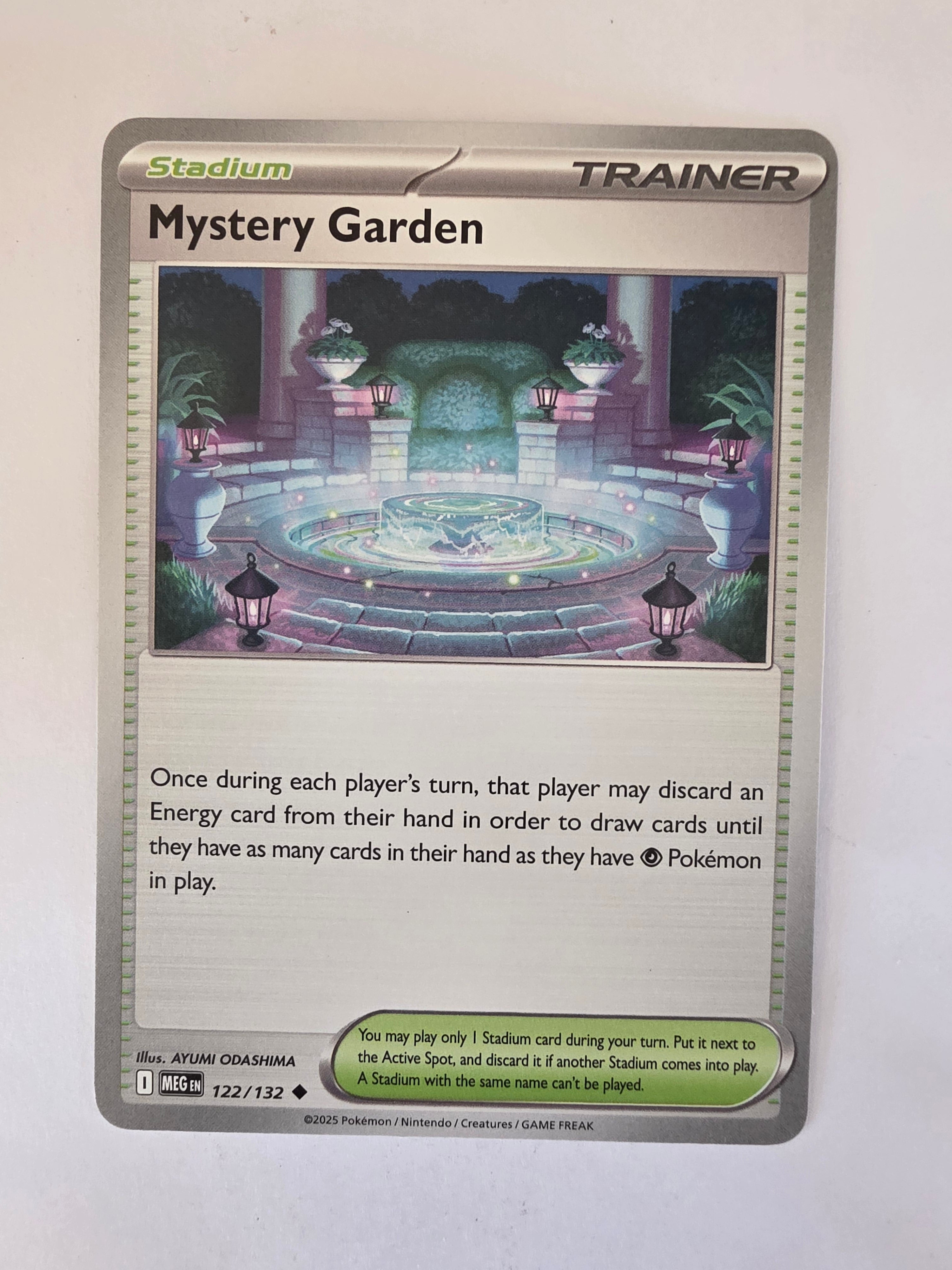 Pokemon TCG Mega Evolutions | #122/132 | Mystery Garden | Uncommon