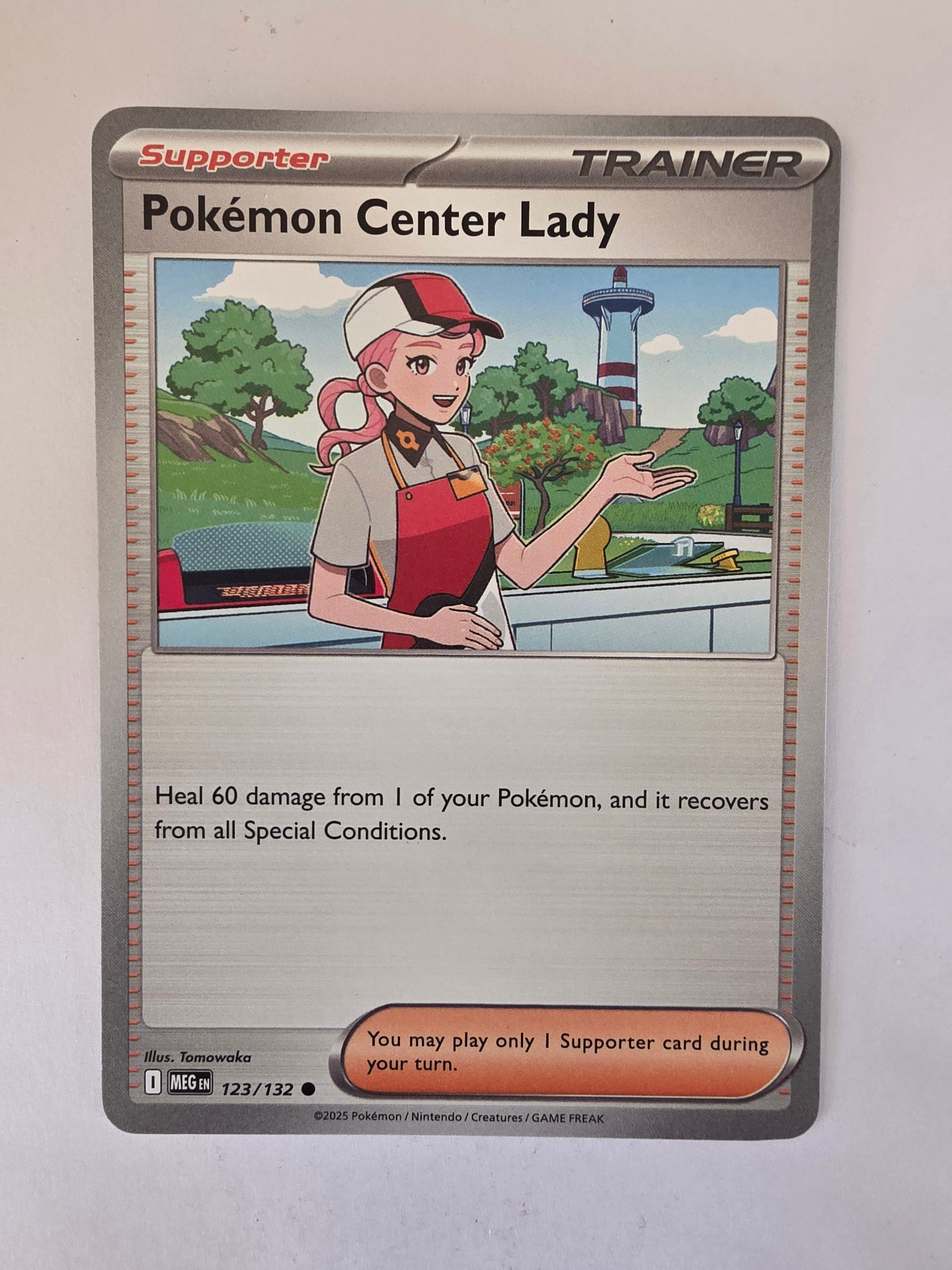 Pokemon TCG Mega Evolutions | #123/132 | Pokemon Center Lady | Common
