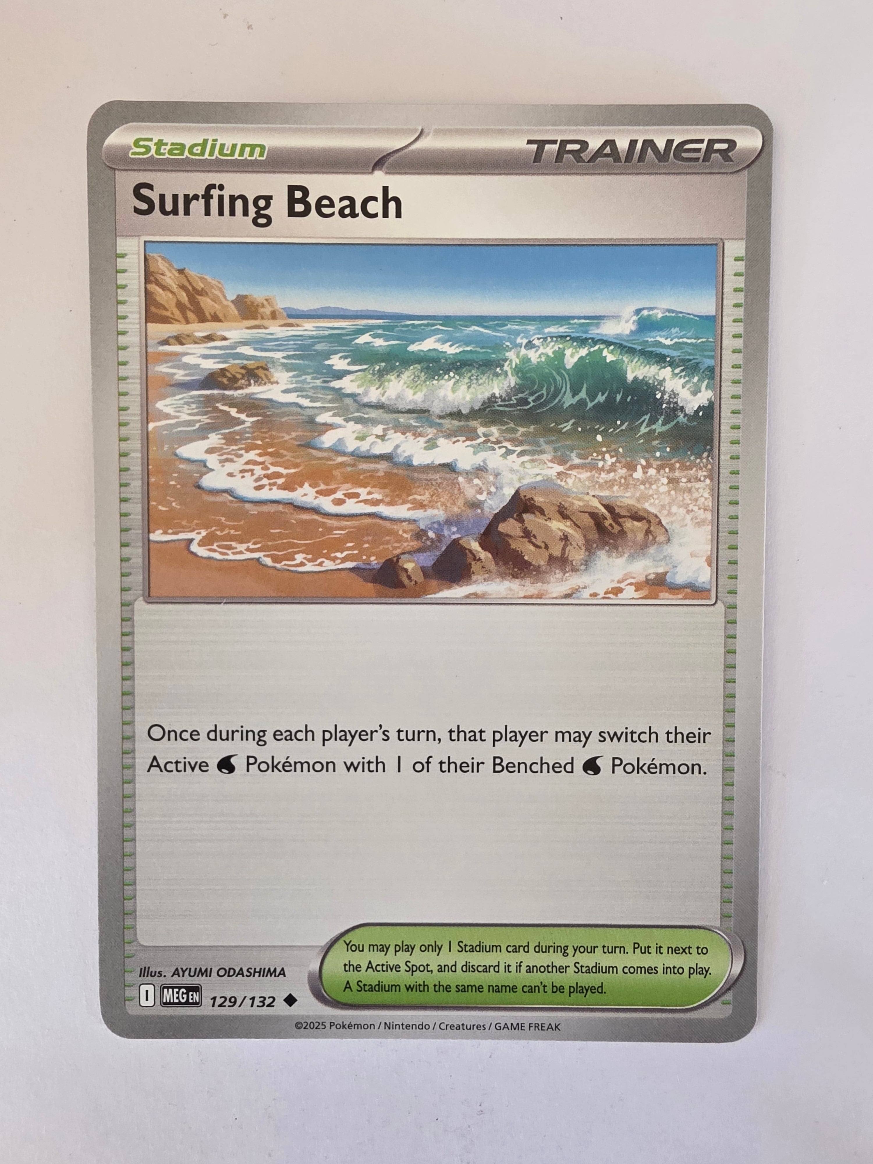 Pokemon TCG Mega Evolutions | #129/132 | Surfing Beach | Uncommon