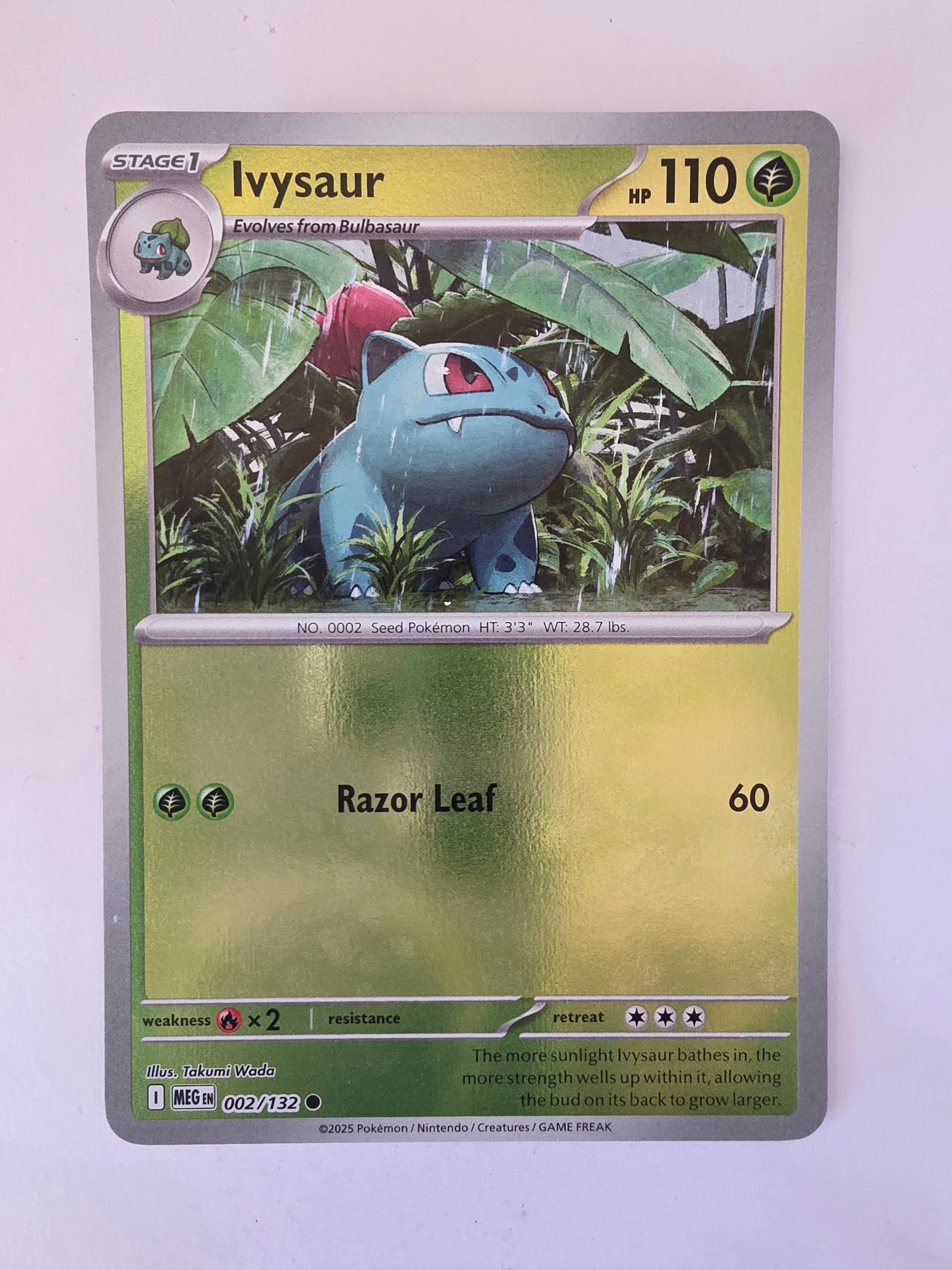 Pokemon TCG Mega Evolutions | #002/132 | Reverse Holo | Ivysaur | Common