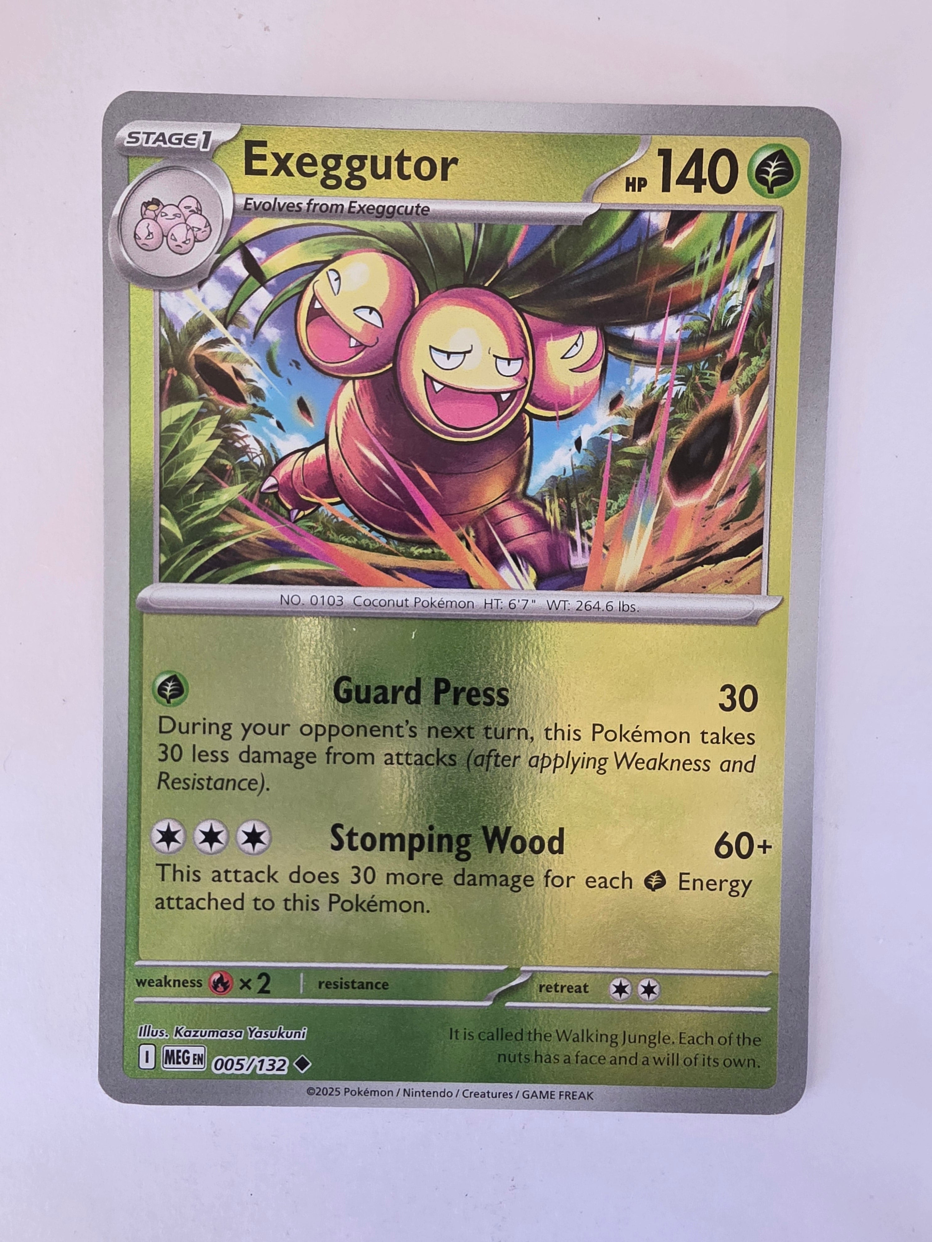 Pokemon TCG Mega Evolutions | #005/132 | Reverse Holo | Exeggutor | Uncommon