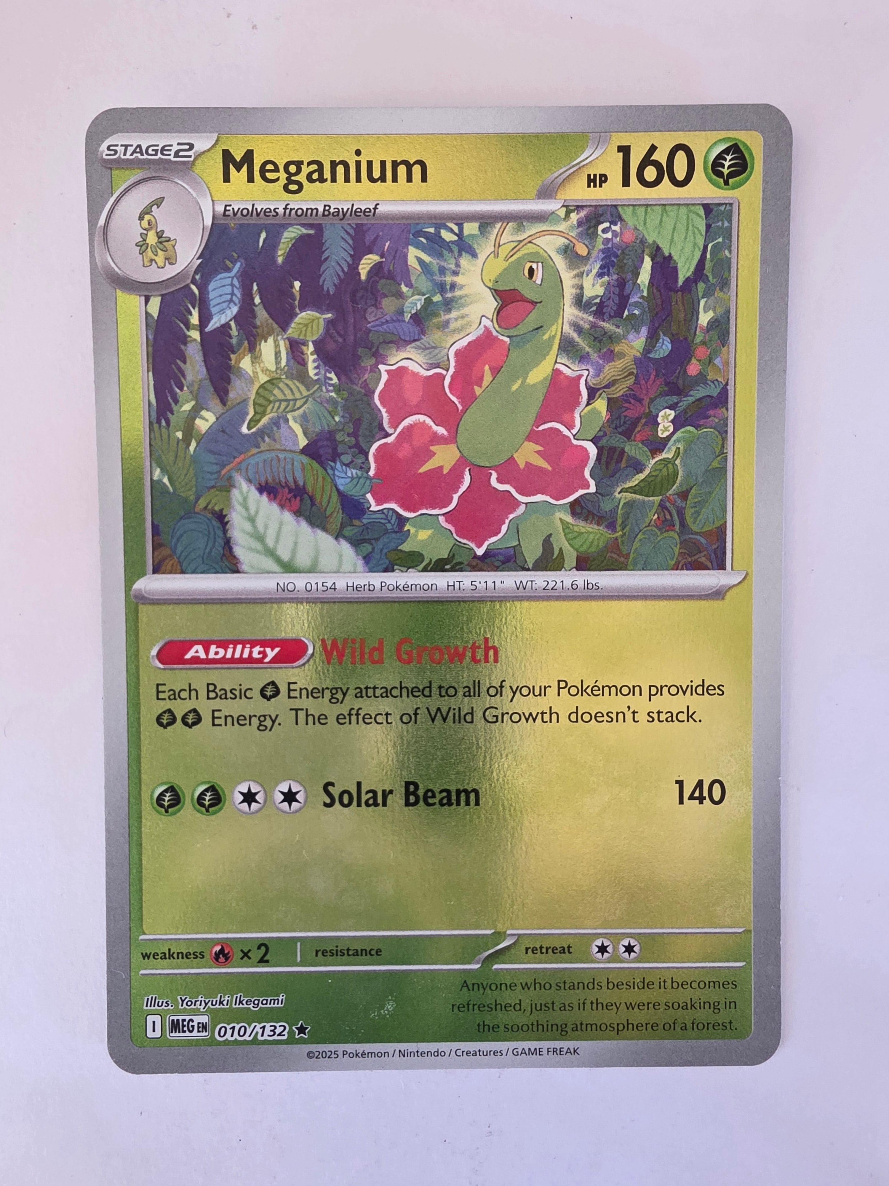 Pokemon TCG Mega Evolutions | #010/132 | Reverse Holo | Meganium | Rare
