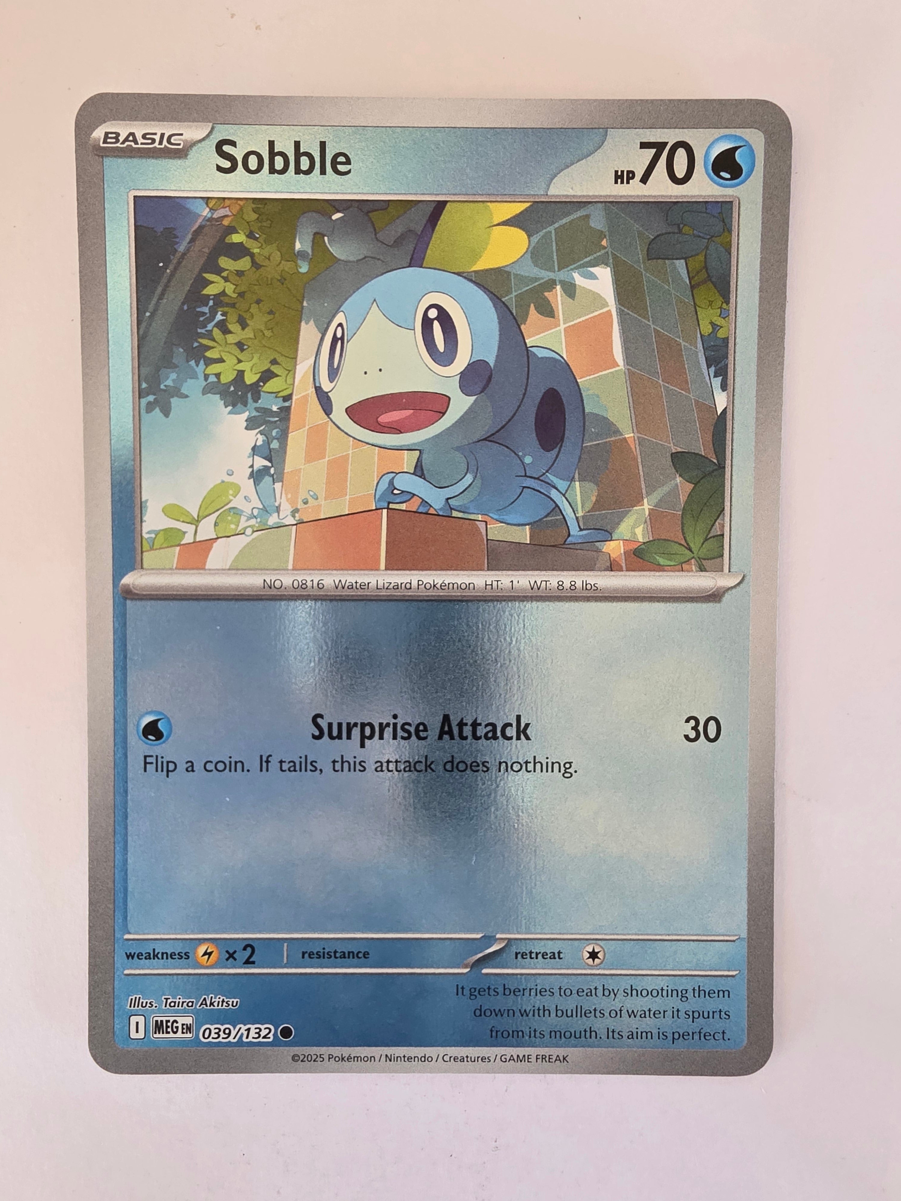 Pokemon TCG Mega Evolutions | #039/132 | Reverse Holo | Sobble | Common