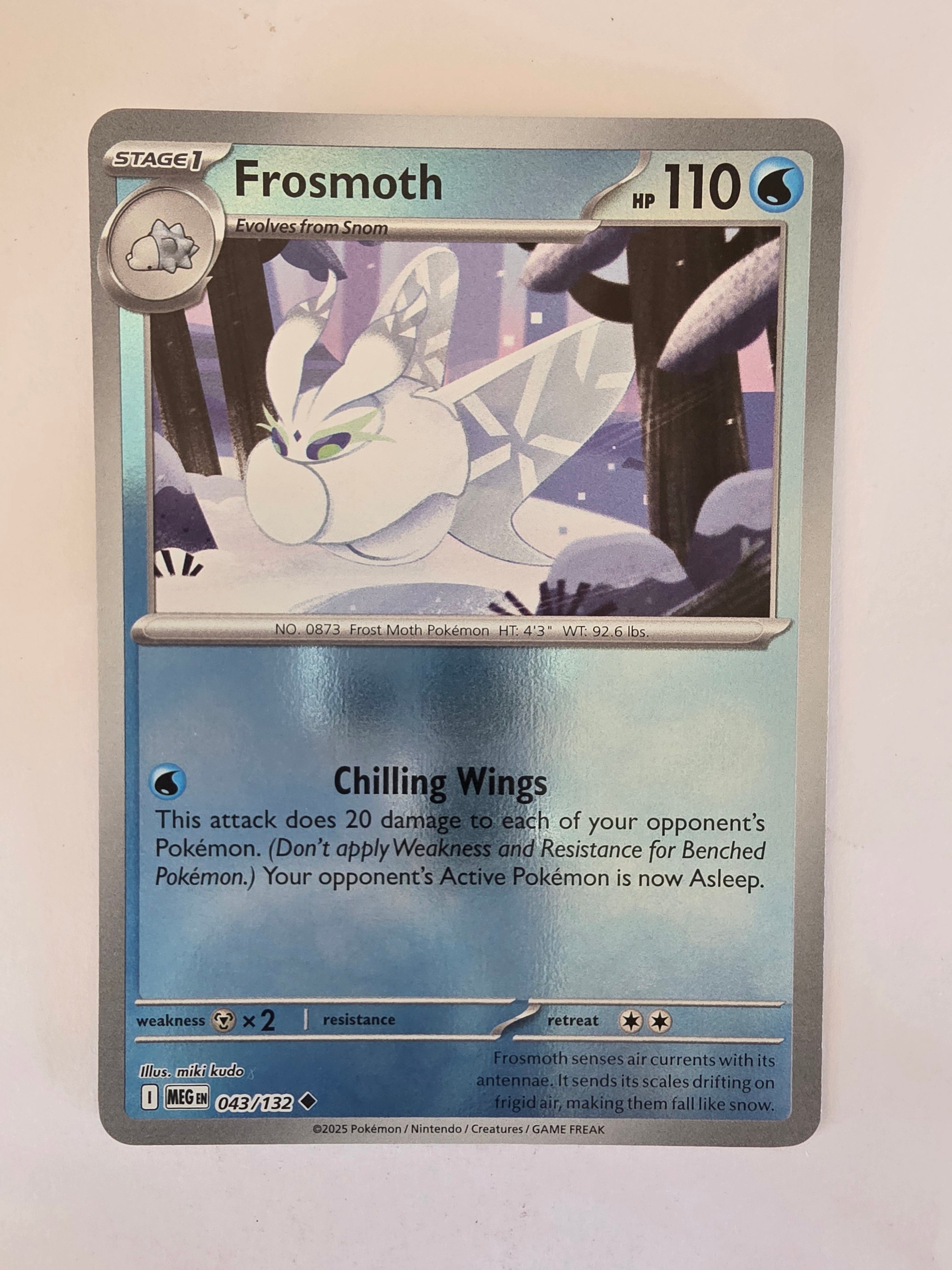 Pokemon TCG Mega Evolutions | #043/132 | Reverse Holo | Frosmoth | Uncommon