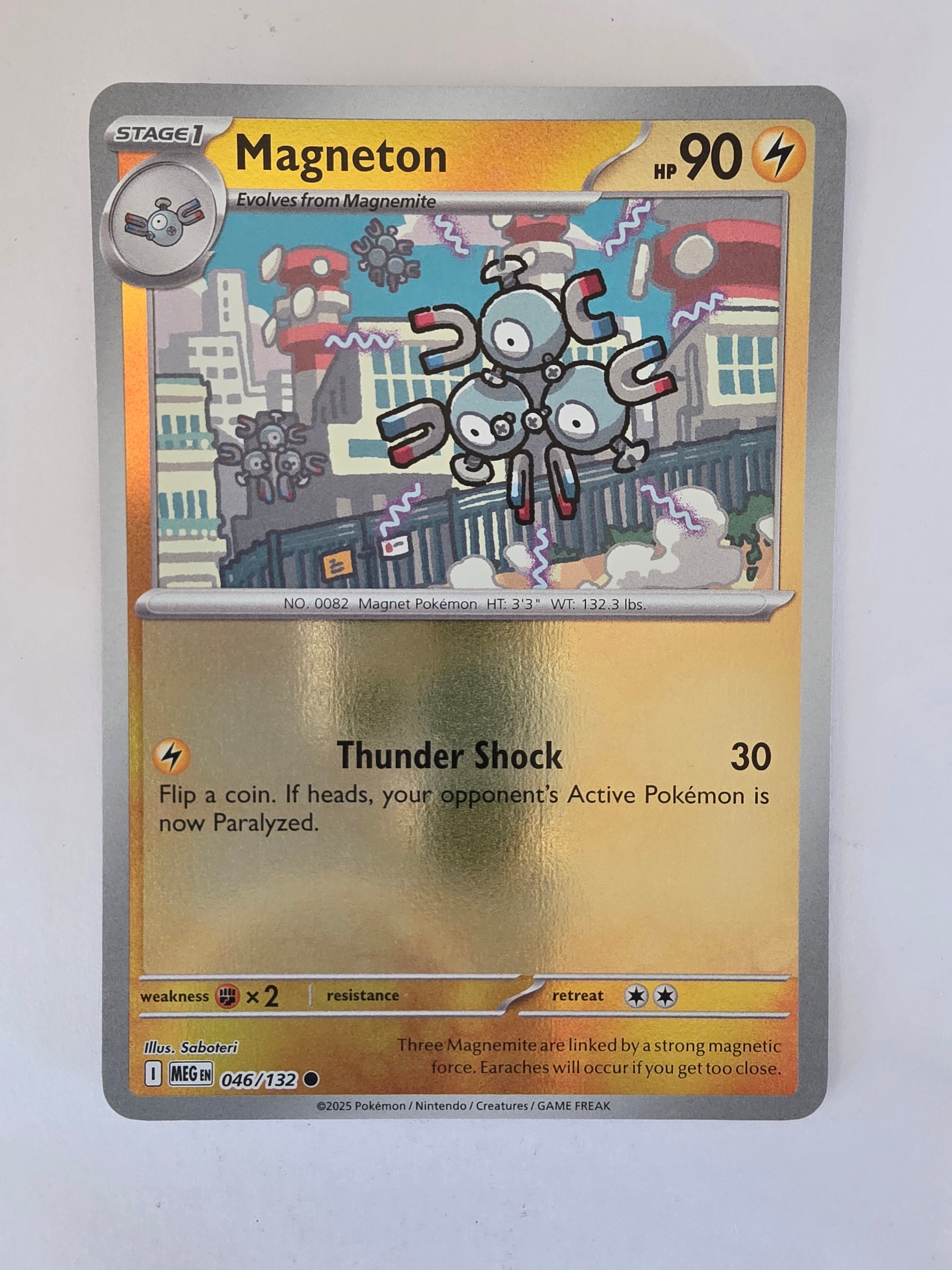 Pokemon TCG Mega Evolutions | #046/132 | Reverse Holo | Magneton | Common