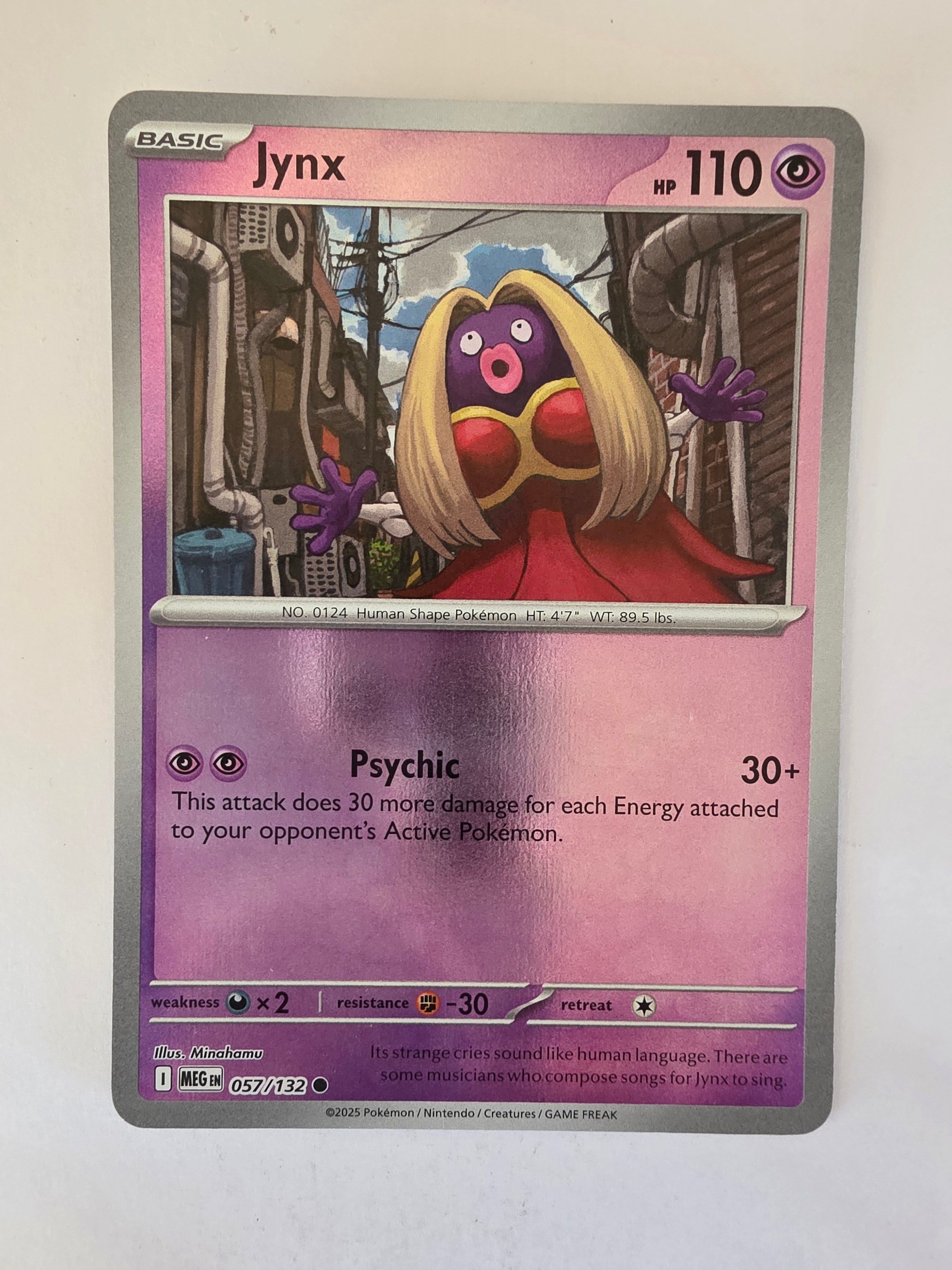 Pokemon TCG Mega Evolutions | #057/132 | Reverse Holo | Jynx | Common