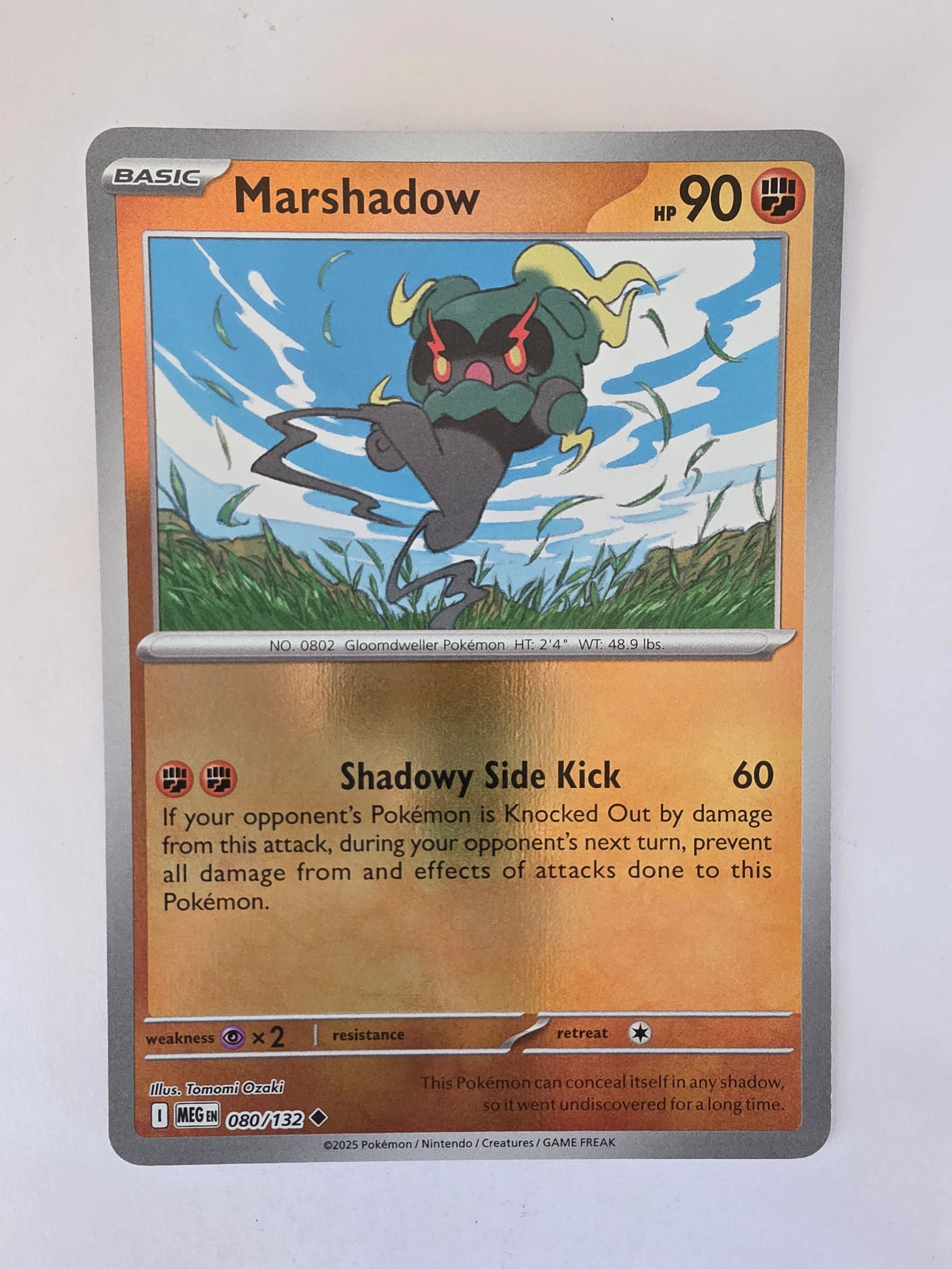 Pokemon TCG Mega Evolutions | #080/132 | Reverse Holo | Marshadow | Uncommon