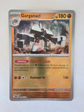 Trading card featuring Gargancel with a detailed illustration on a white background