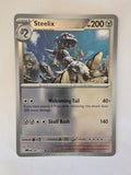 Trading card featuring a creature illustration on a white background