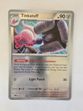 Pokémon trading card featuring Tinkatuff on a white background