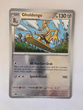 Trading card featuring a character with a sword and shield on a white background