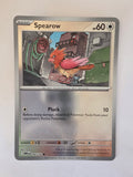 Pokémon trading card featuring a spearrow on a white background