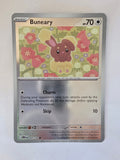 Pokémon trading card featuring Bunéary with floral design on a white background