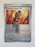Pokémon trading card with 'Premium Power Pro' on a white background