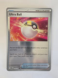 Pokémon Ultra Ball trainer card on a white background
