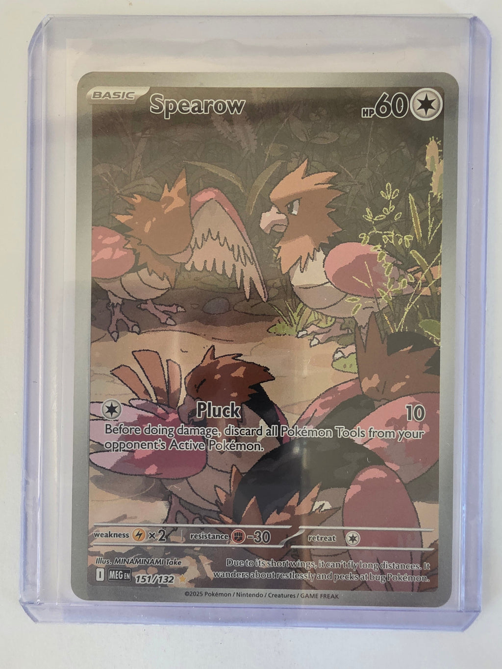 Pokemon TCG Mega Evolutions | #151/132 | Spearow | Illustration Rare