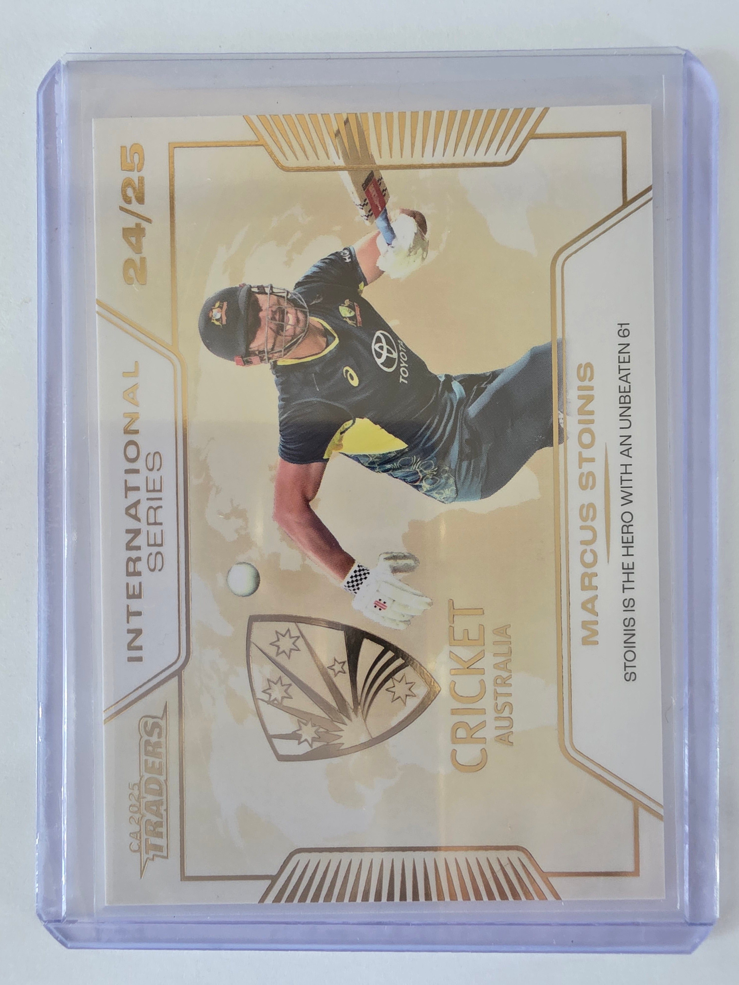 2025/26 Cricket Traders |International Series GOLD | #ISG07 | #005/139 | Marcus Stoinis