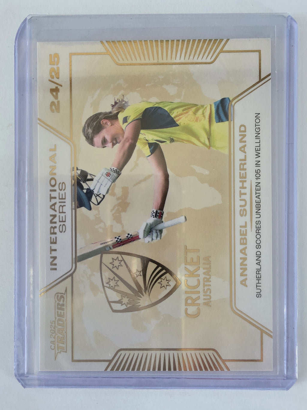 2025/26 Cricket Traders |International Series GOLD | #ISG30 | #111/139 | Annabel Sutherland