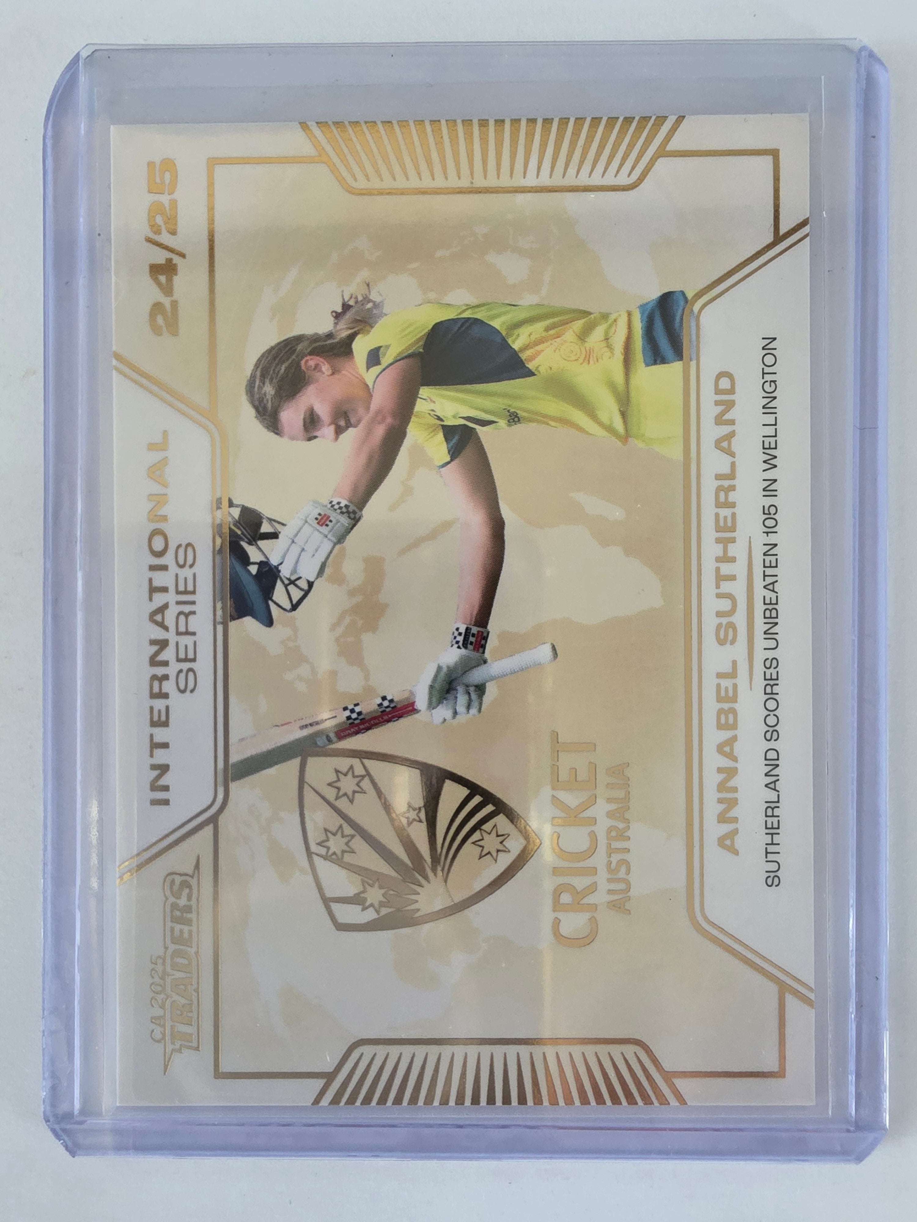 2025/26 Cricket Traders |International Series GOLD | #ISG30 | #111/139 | Annabel Sutherland