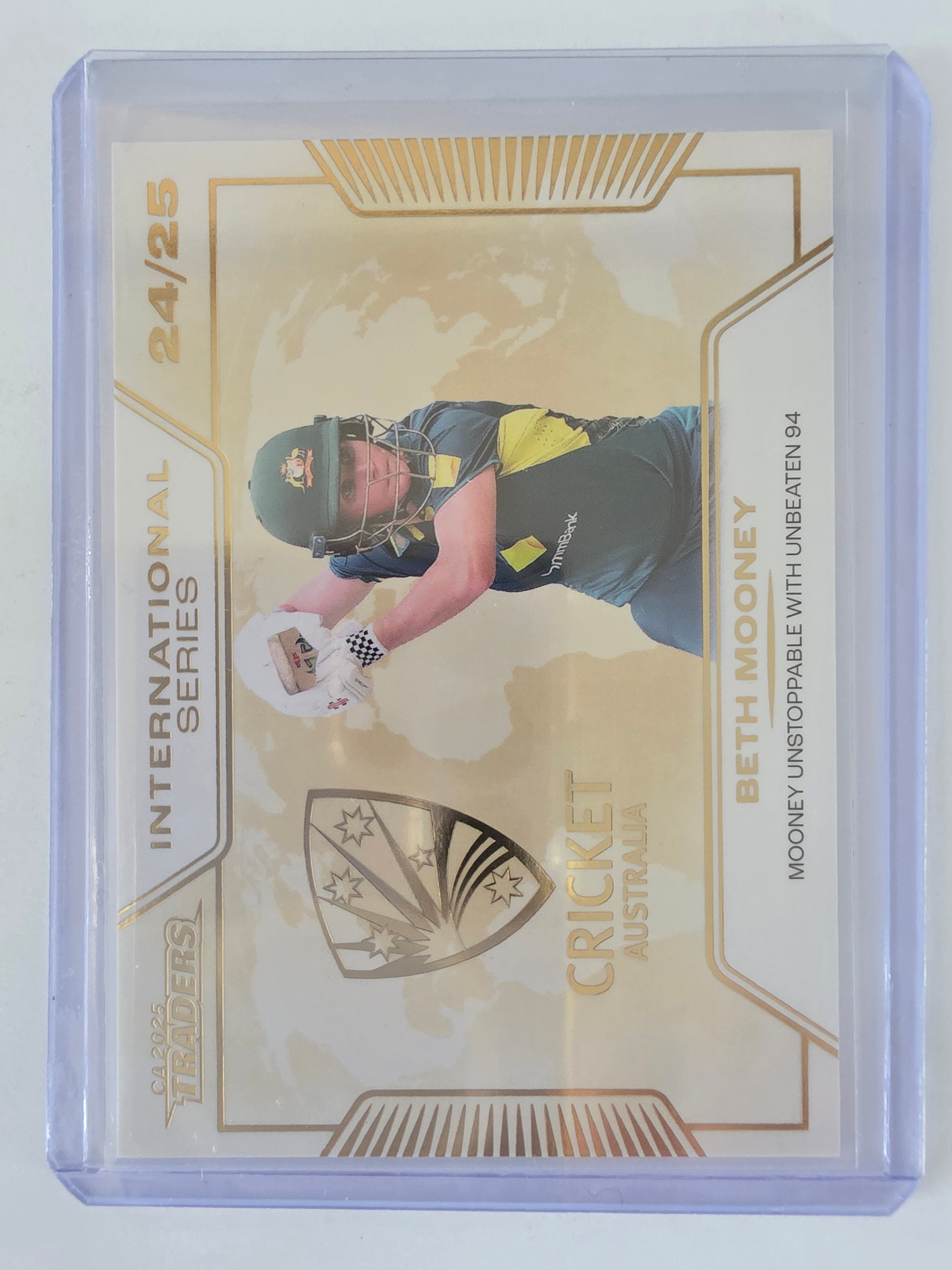 2025/26 Cricket Traders |International Series GOLD | #ISG33 | #044/139 | Beth Mooney
