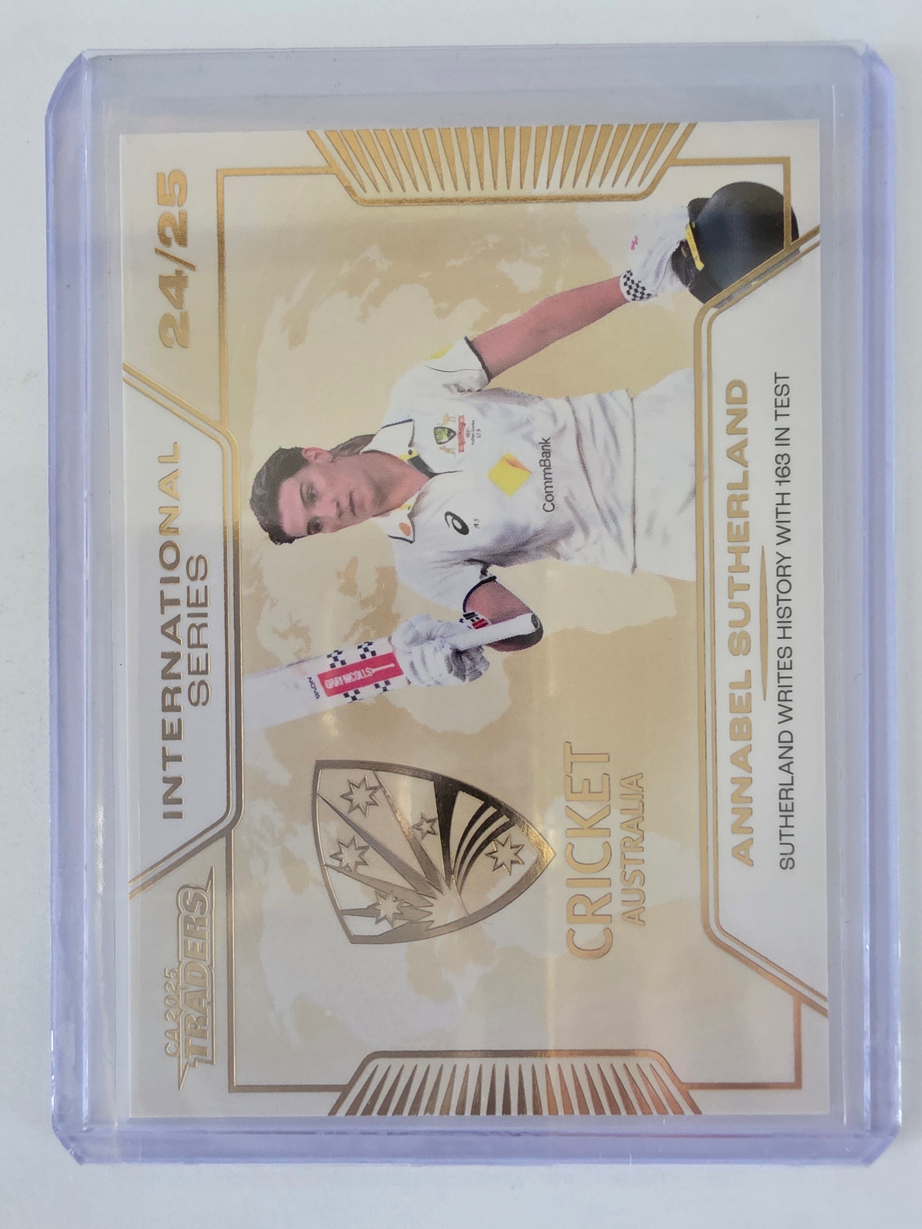 2025/26 Cricket Traders |International Series GOLD | #ISG34 | #052/139 | Annabel Sutherland