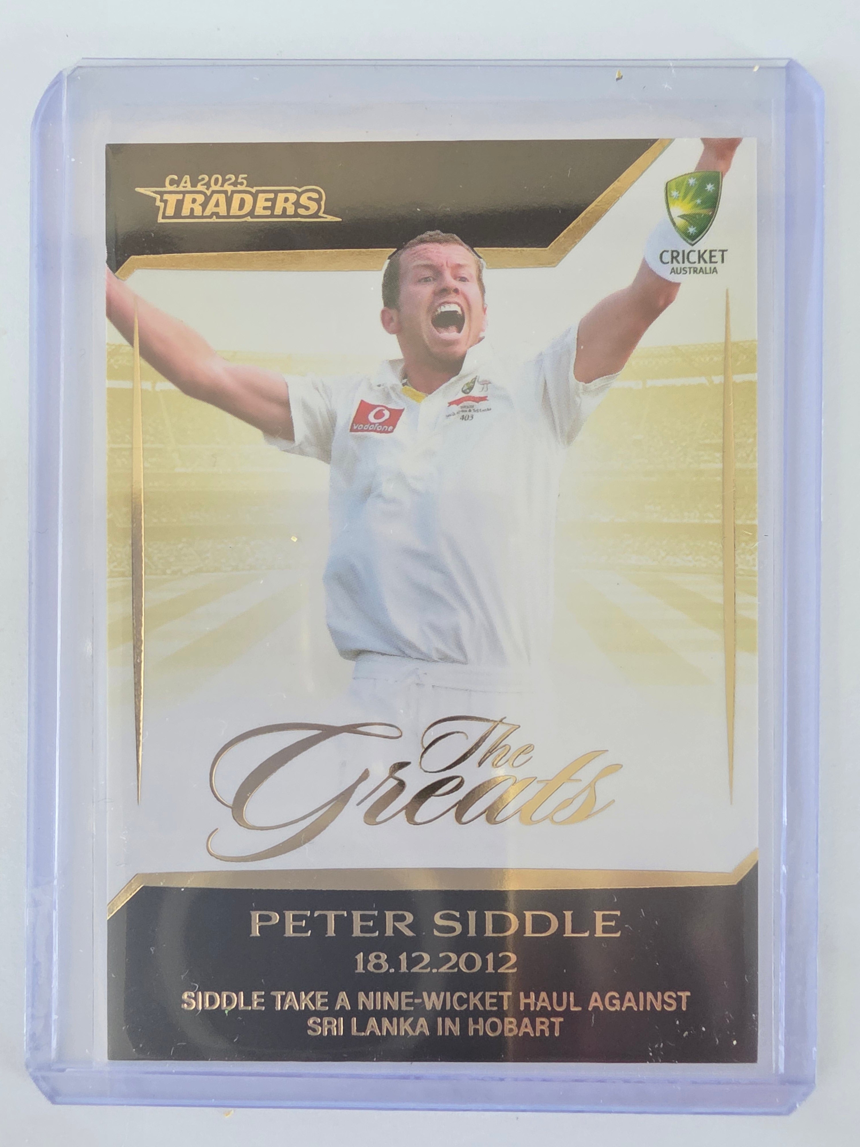 2025/26 Cricket Traders | The Greats Peter Siddle | #TG06 | #085/148 | 18.12.2012