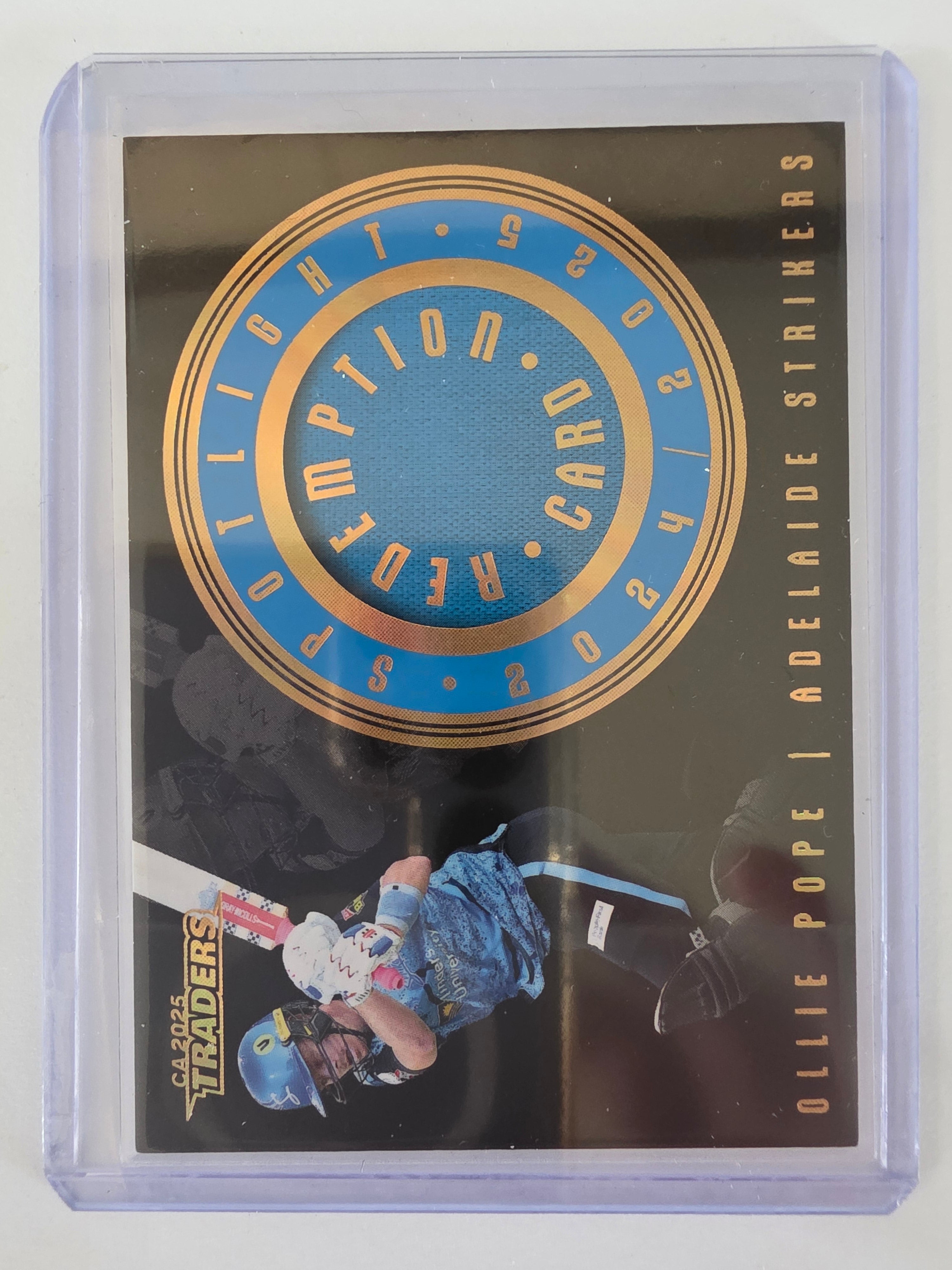 25/26 Cricket | Spotlight Jersey Patch Gold | #SG01 | #61/70 | Ollie Pope | Strikers