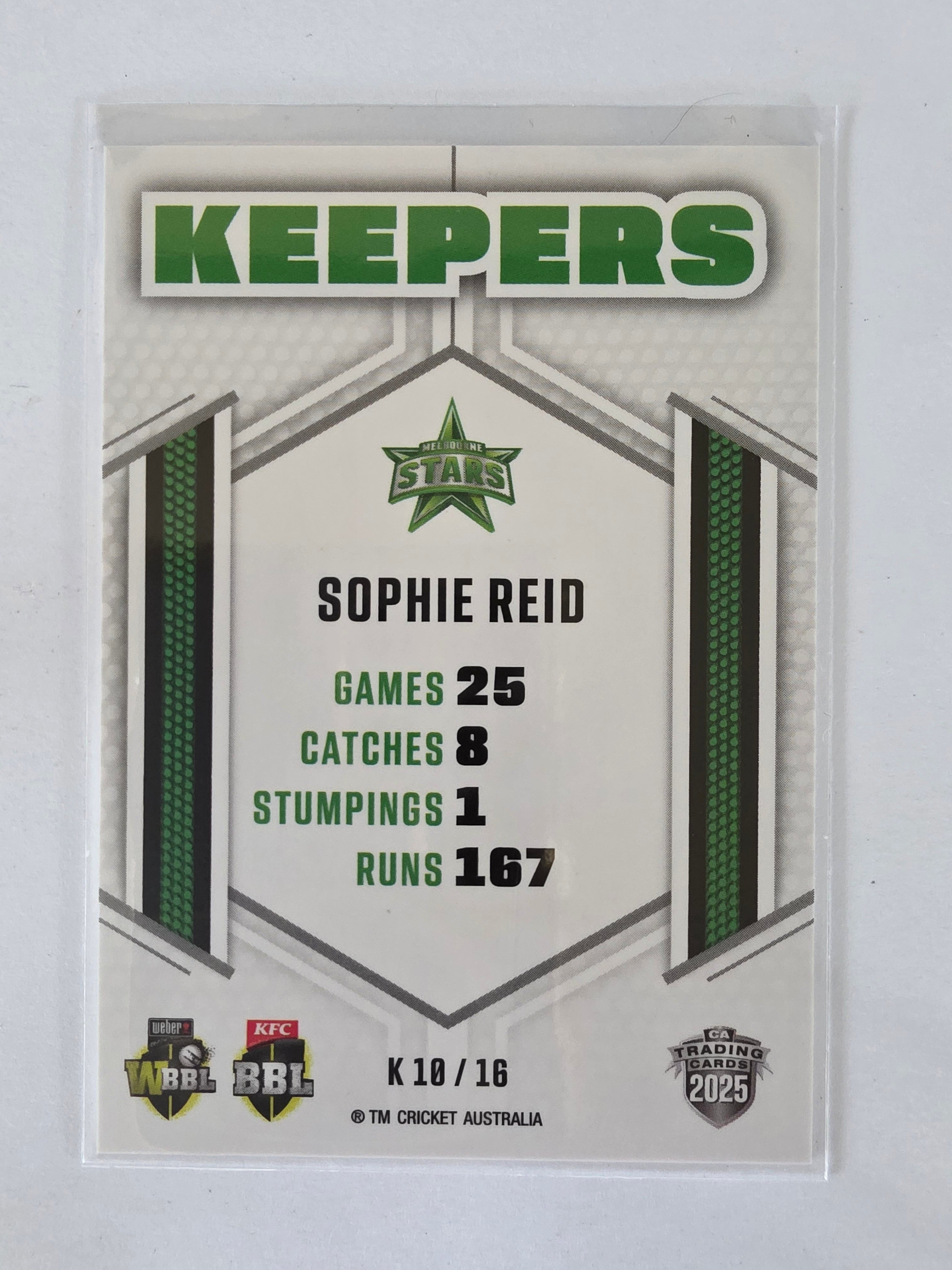 2025/26 Cricket Traders | Keepers | #K10 | Sophie Reid | Stars