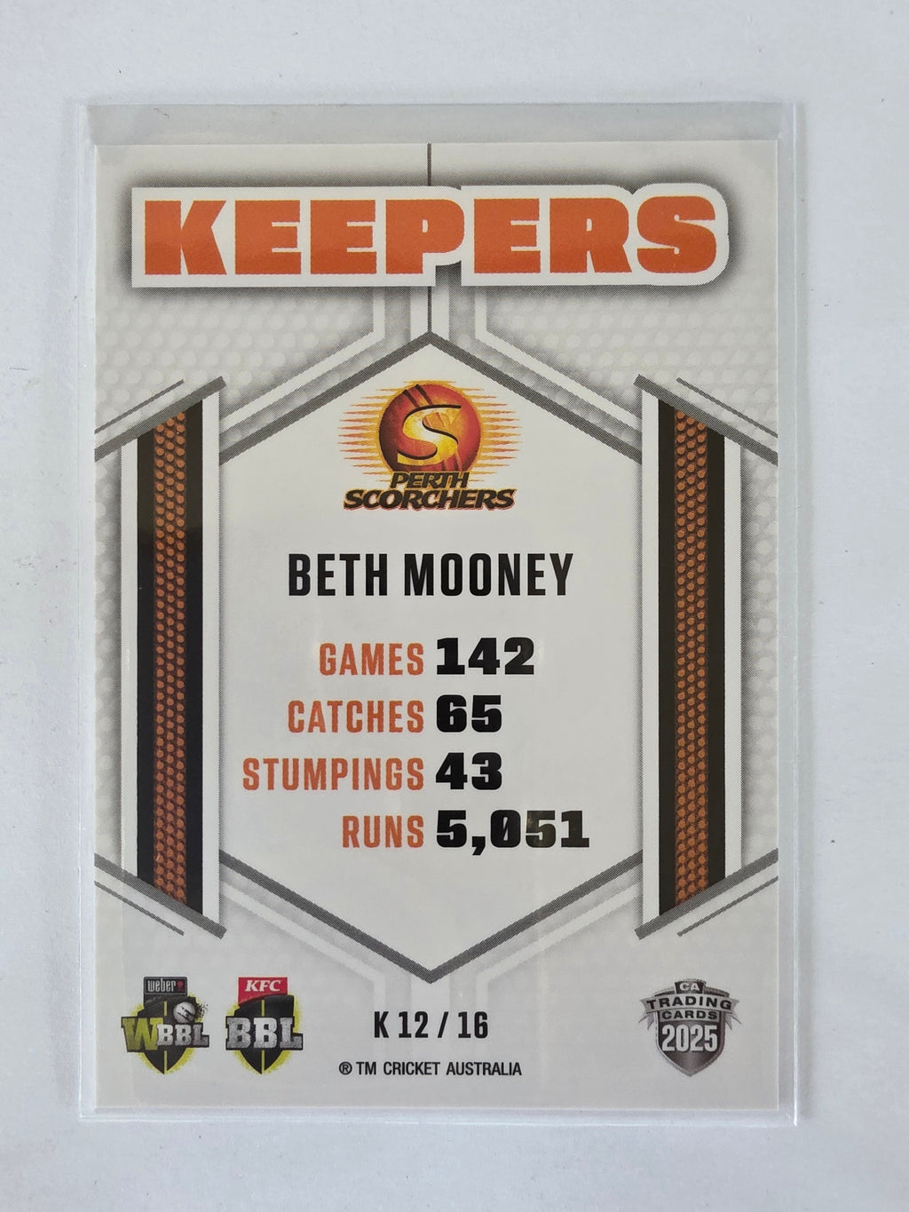 2025/26 Cricket Traders | Keepers | #K12 | Beth Mooney | Scorchers