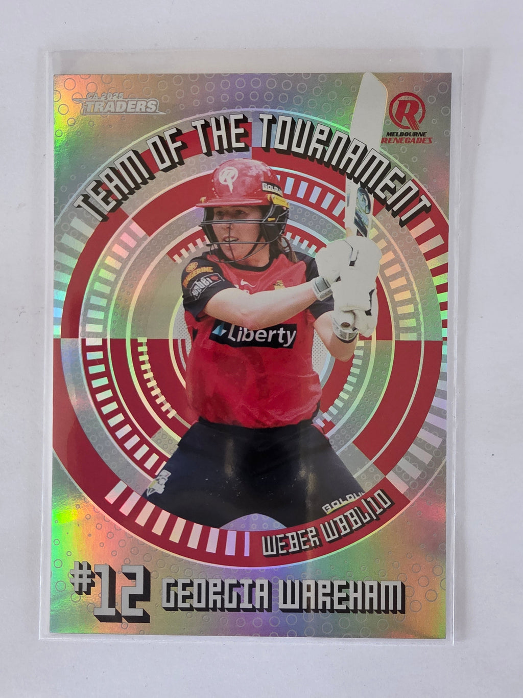 25/26 Cricket Traders |Team of the Tournament SILVER | #TTS12 | #162/200 | Georgia Wareham