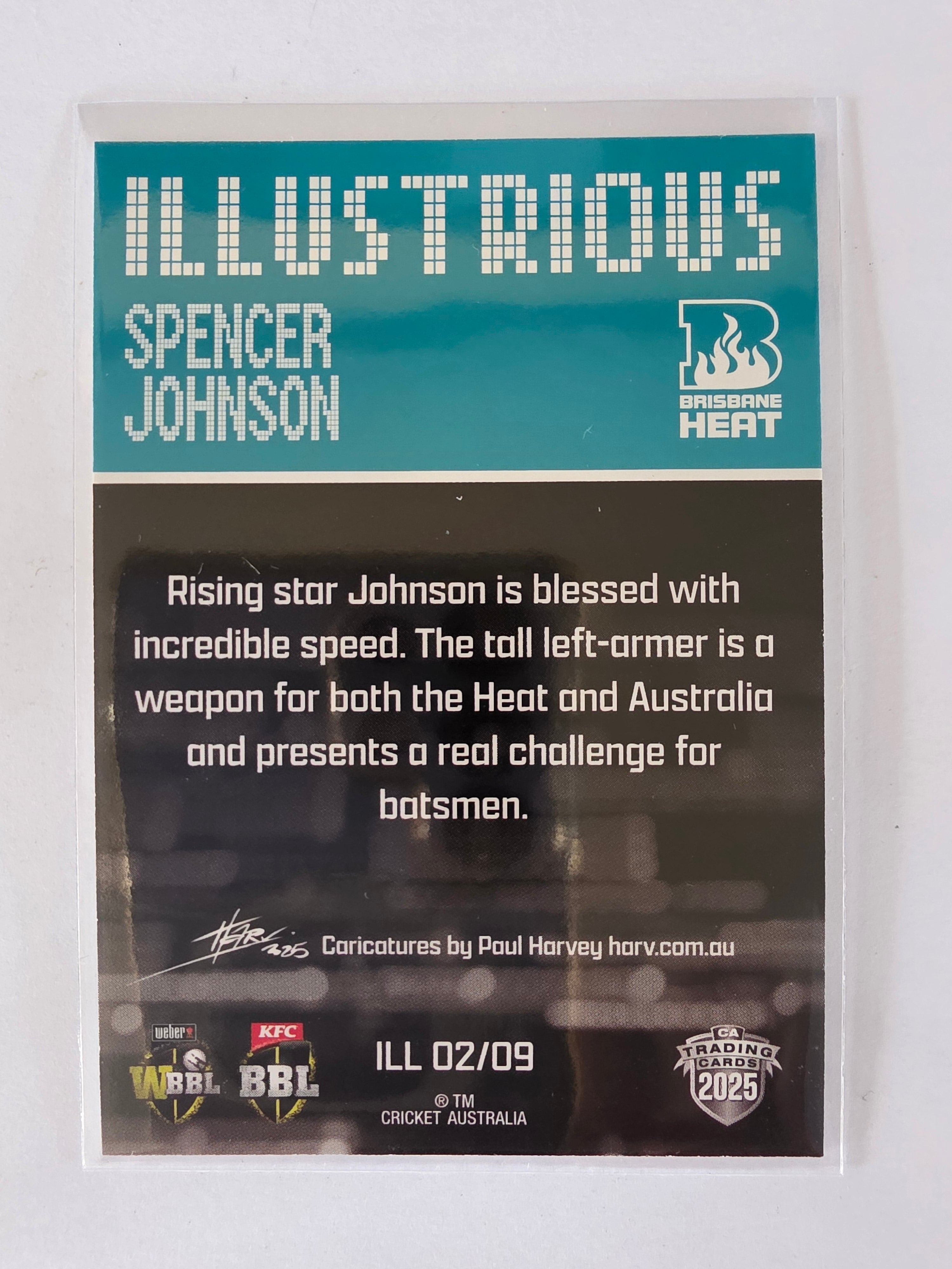 2025/26 Cricket Traders | Illustrious Special | #ILL02 | Spencer Johnson | Heat