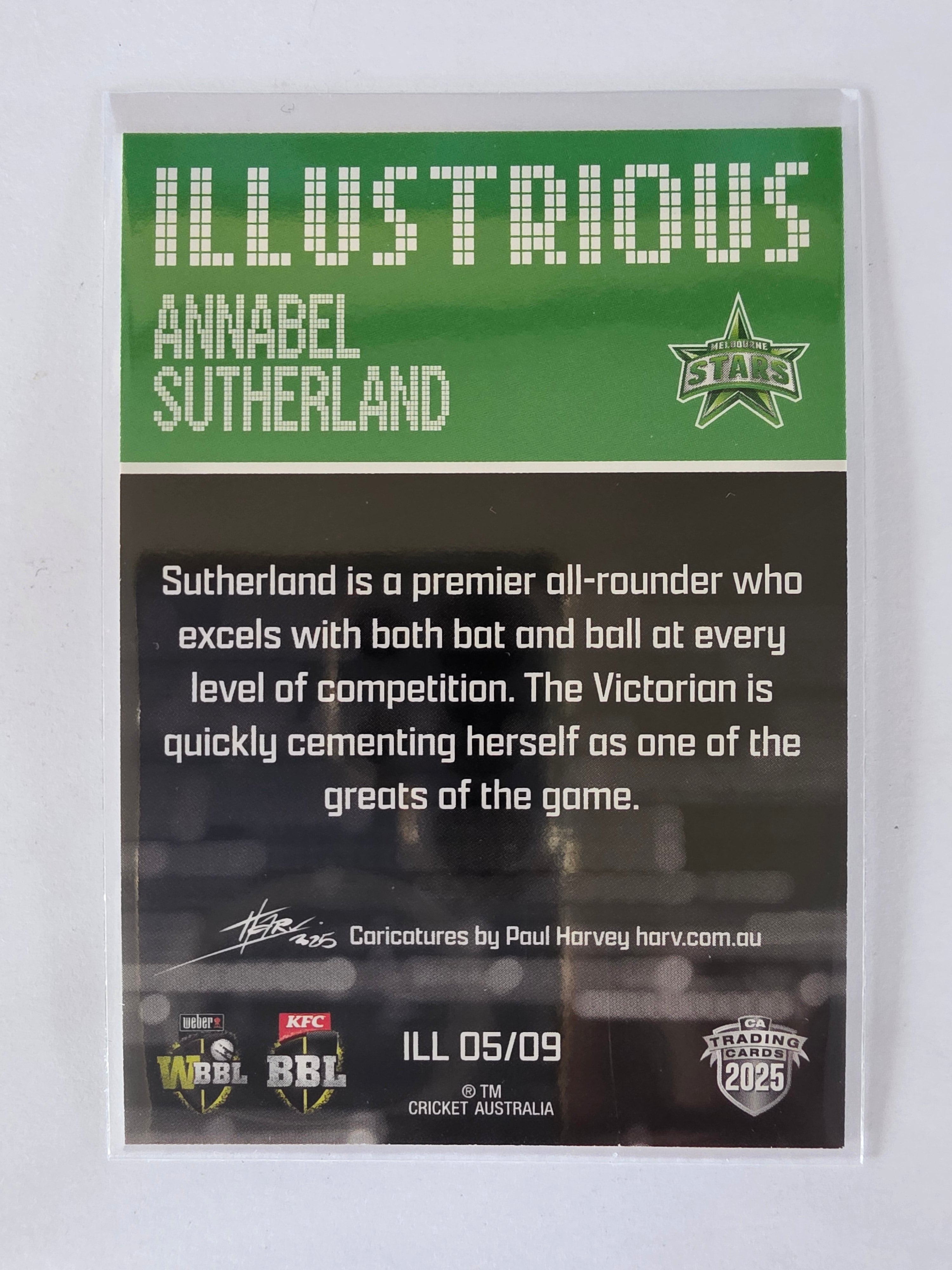 2025/26 Cricket Traders | Illustrious Special | #ILL05 | Annabel Sutherland