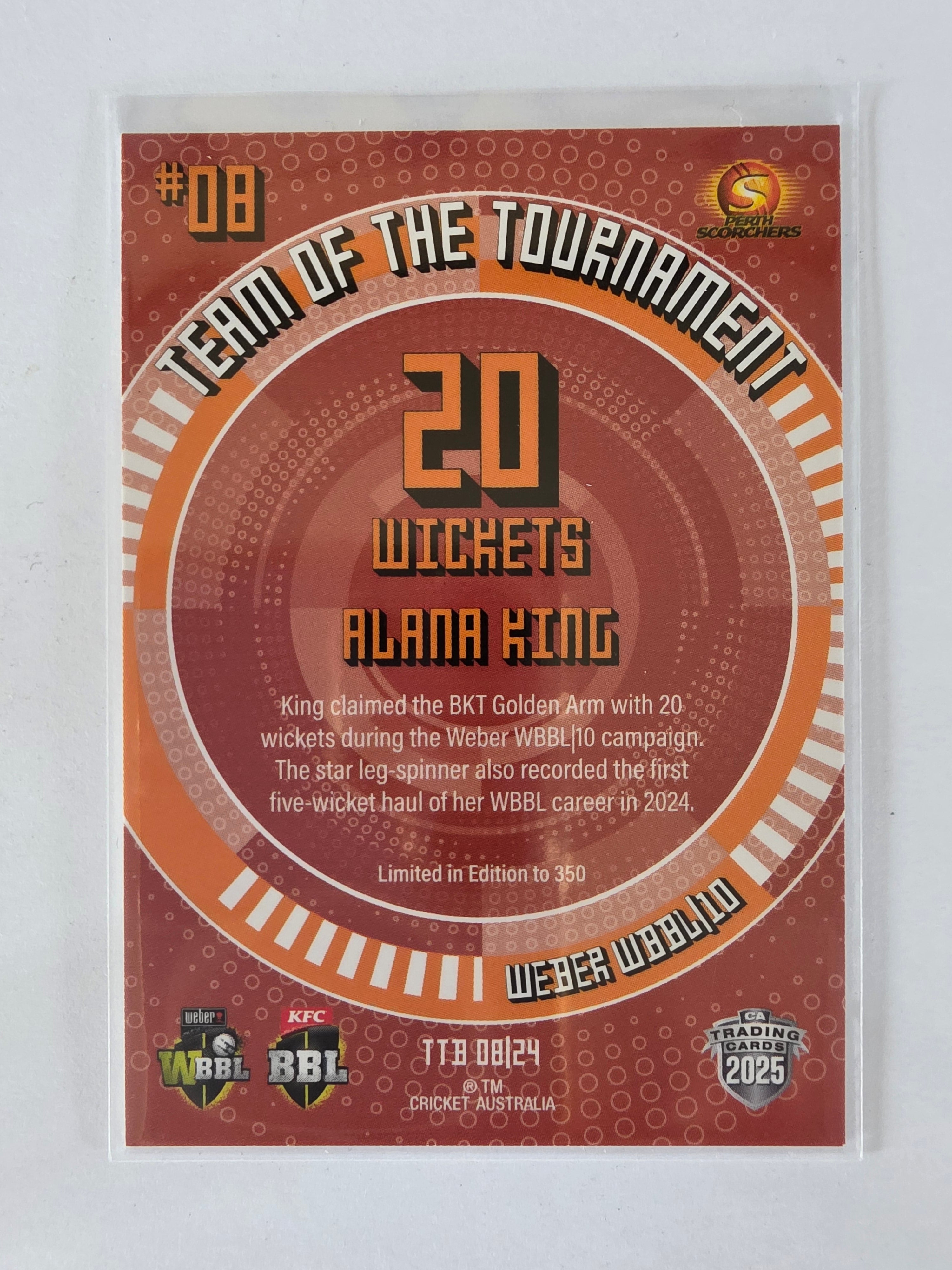 2025/26 Cricket Traders |Team of the Tournament BRONZE | #TTB08 | Alana King | Scorchers
