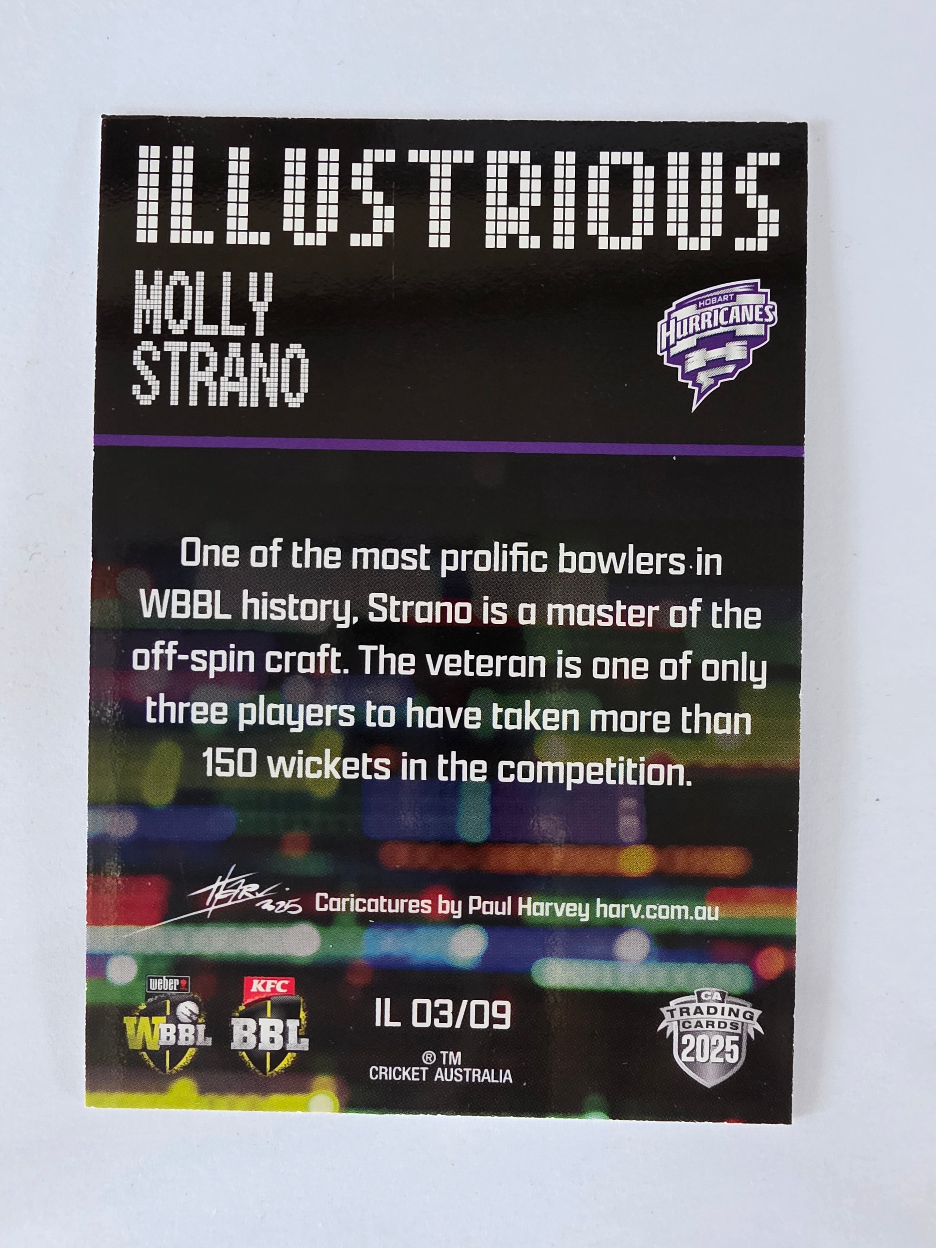 2025/26 Cricket Traders | Illustrious | #IL03 | Molly Strano | Hurricanes