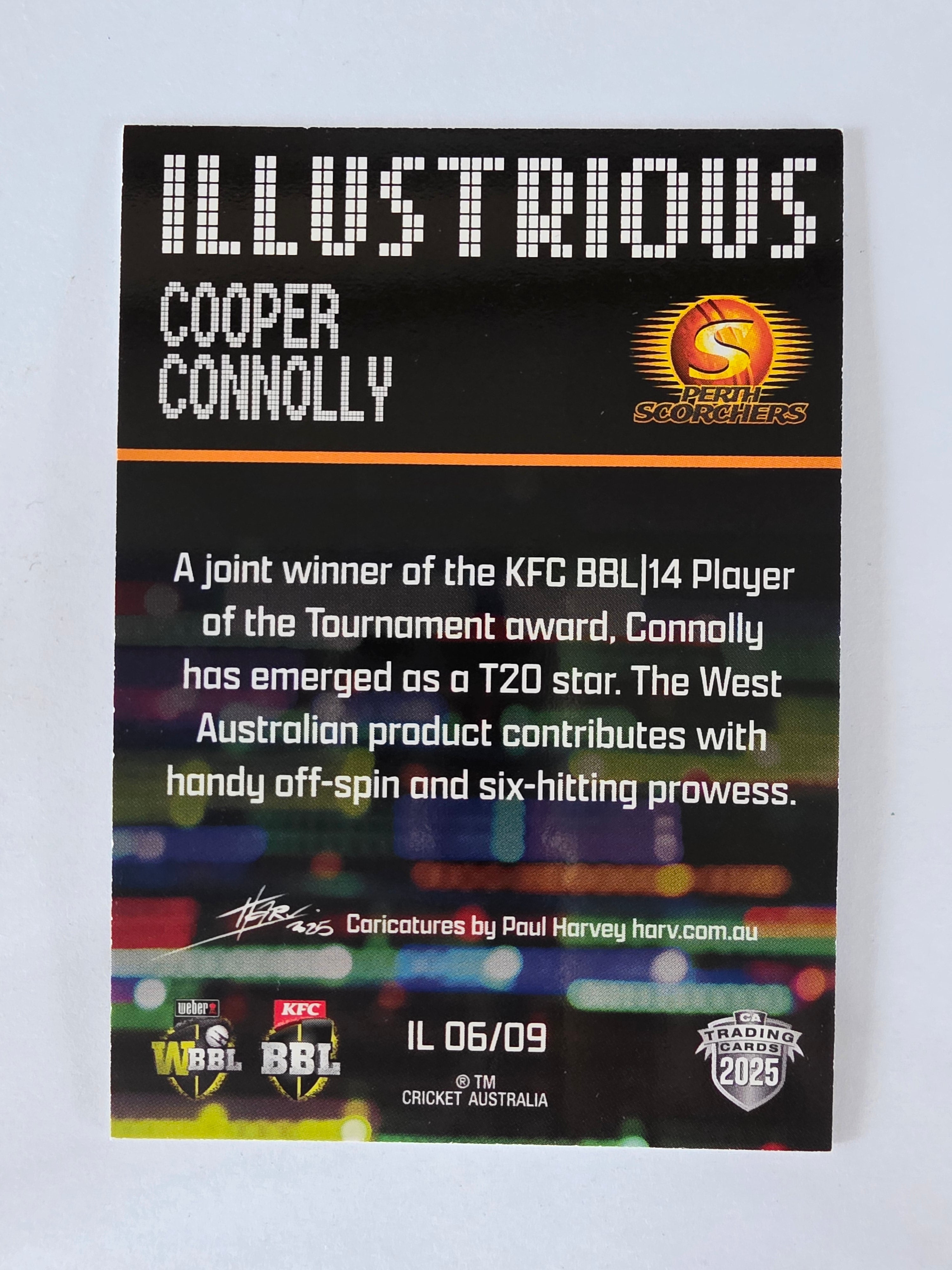 2025/26 Cricket Traders | Illustrious | #IL06 | Cooper Connolly | Scorchers