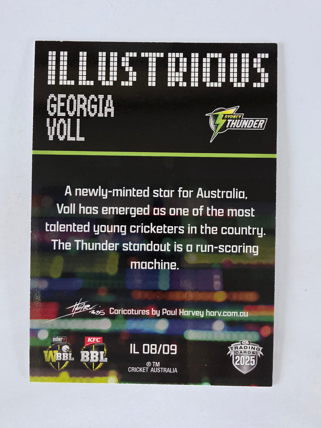 2025/26 Cricket Traders | Illustrious | #IL08 | Georgia Voll | Thunder