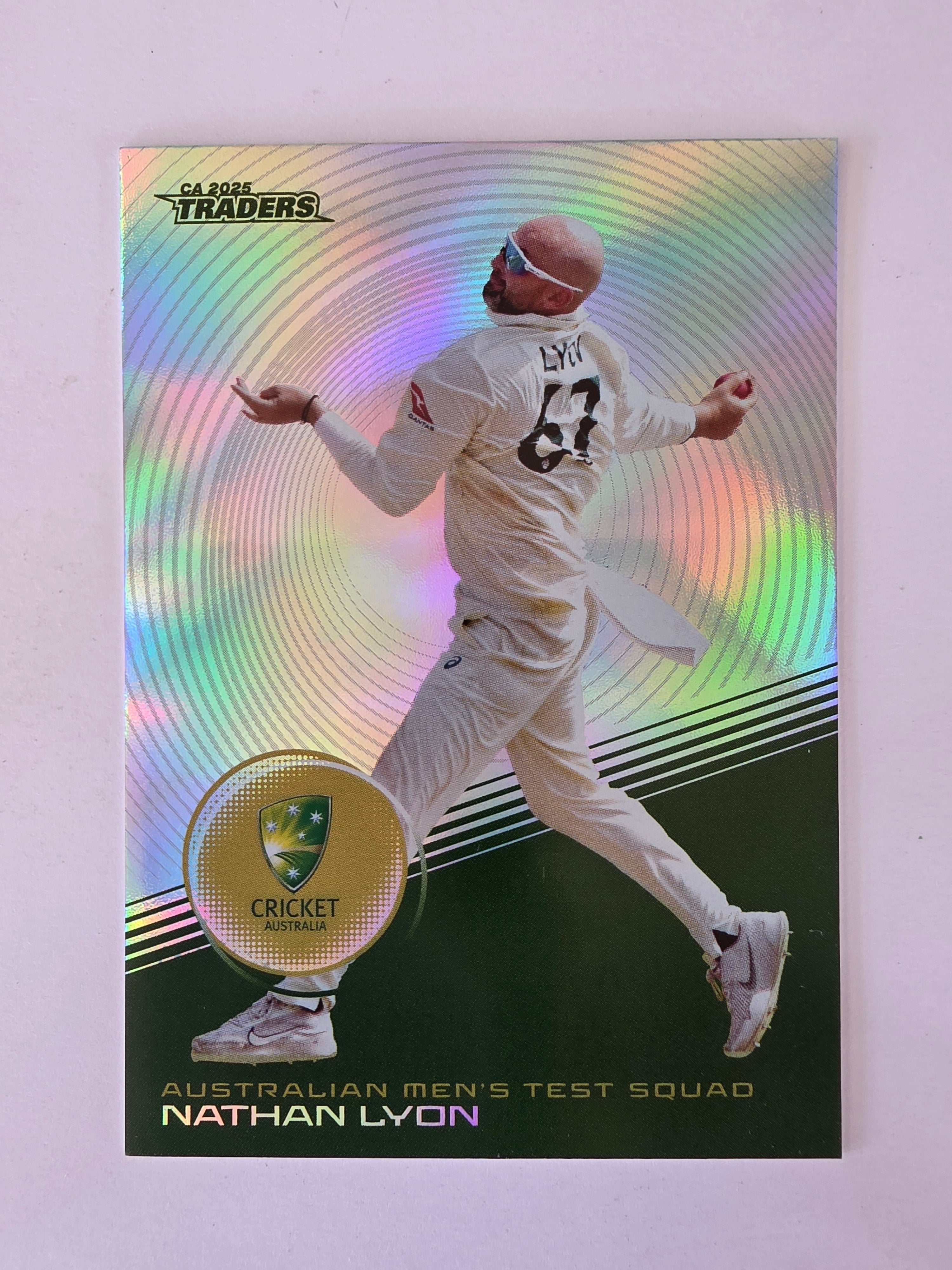 2025/26 Cricket Traders | Silver Parallel | #S007 | Nathan Lyon | Aust Test