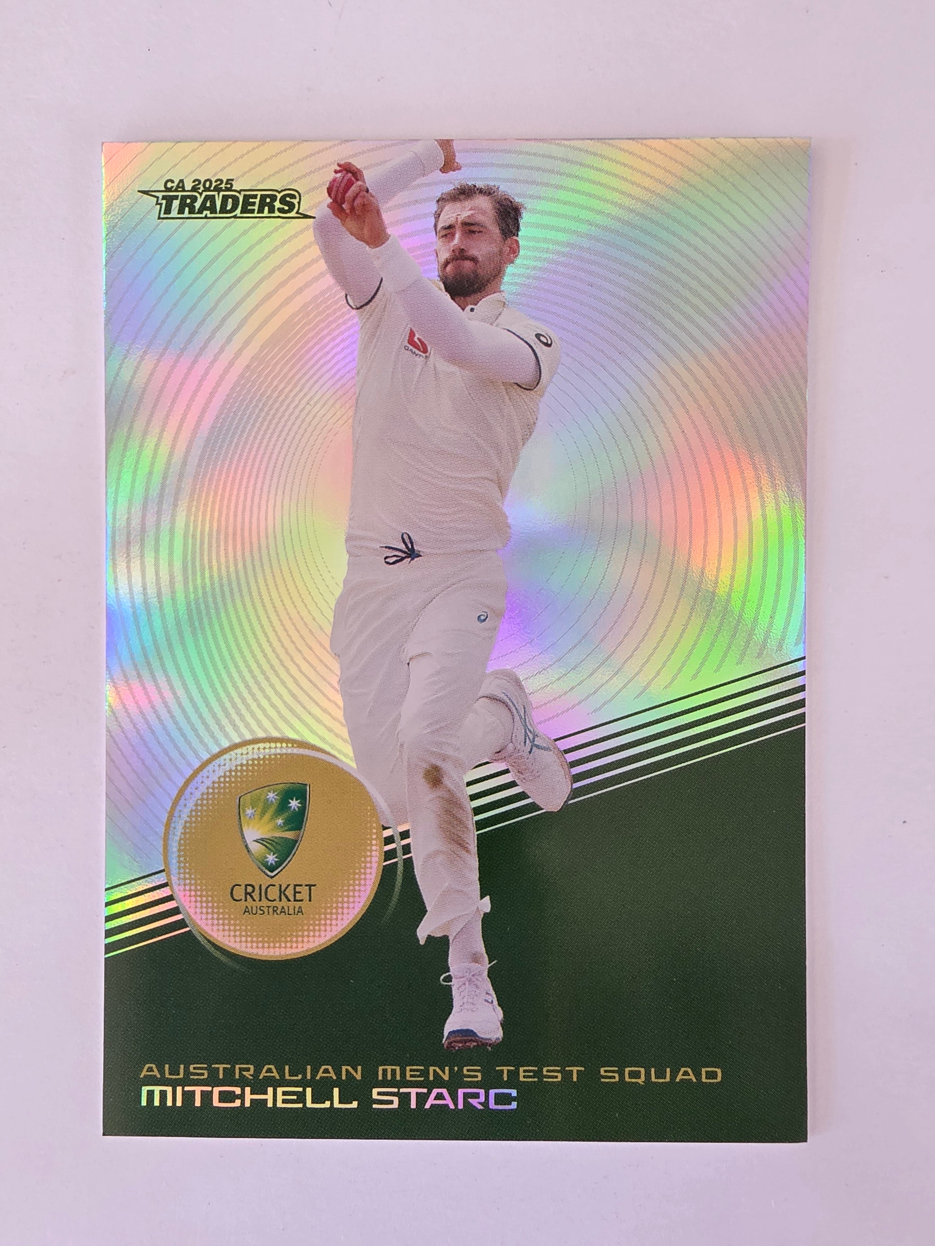 2025/26 Cricket Traders | Silver Parallel | #S009 | Mitchell Starc | Aust Test