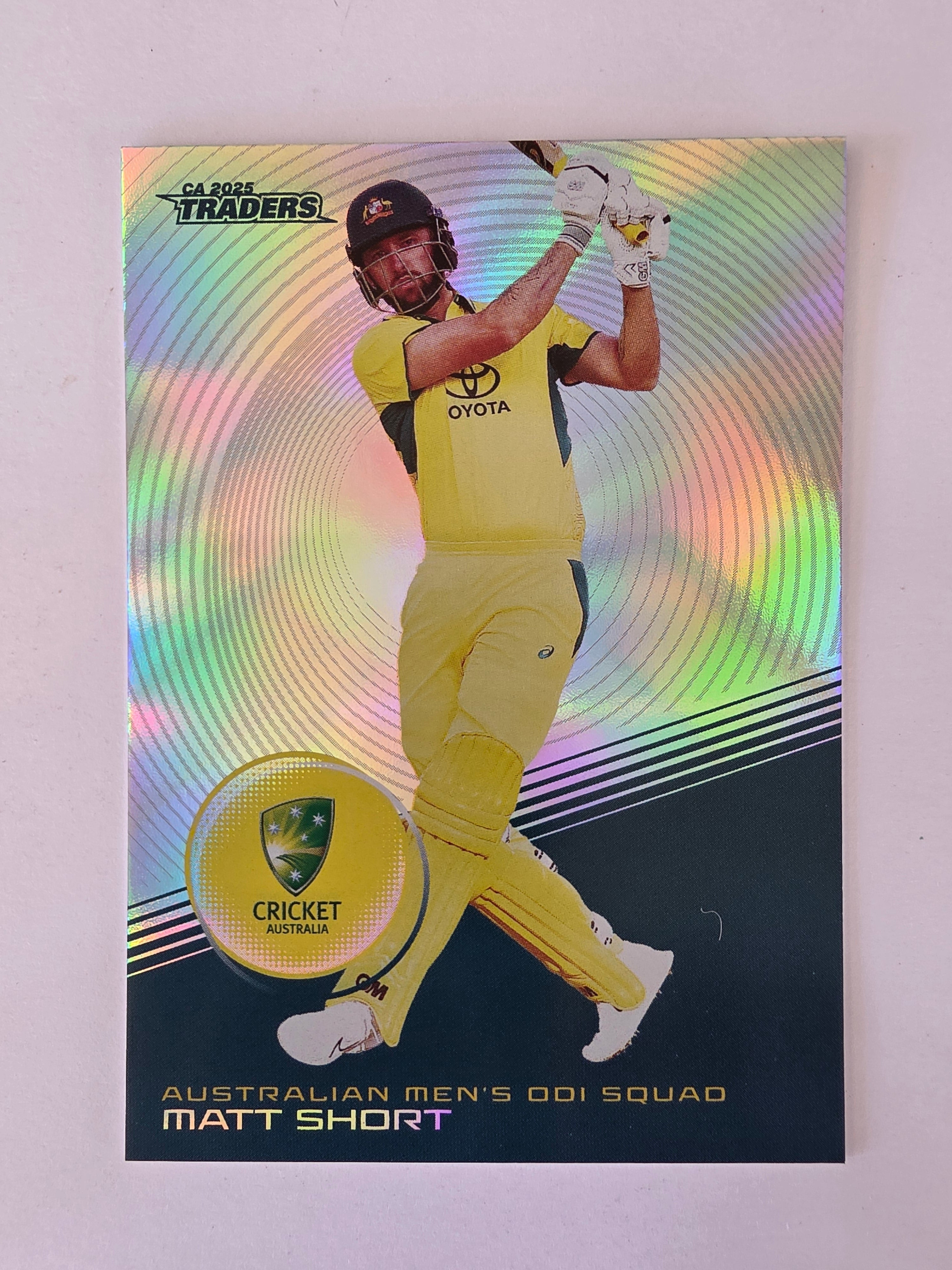 2025/26 Cricket Traders | Silver Parallel | #S017 | Matt Short | Aust ODI