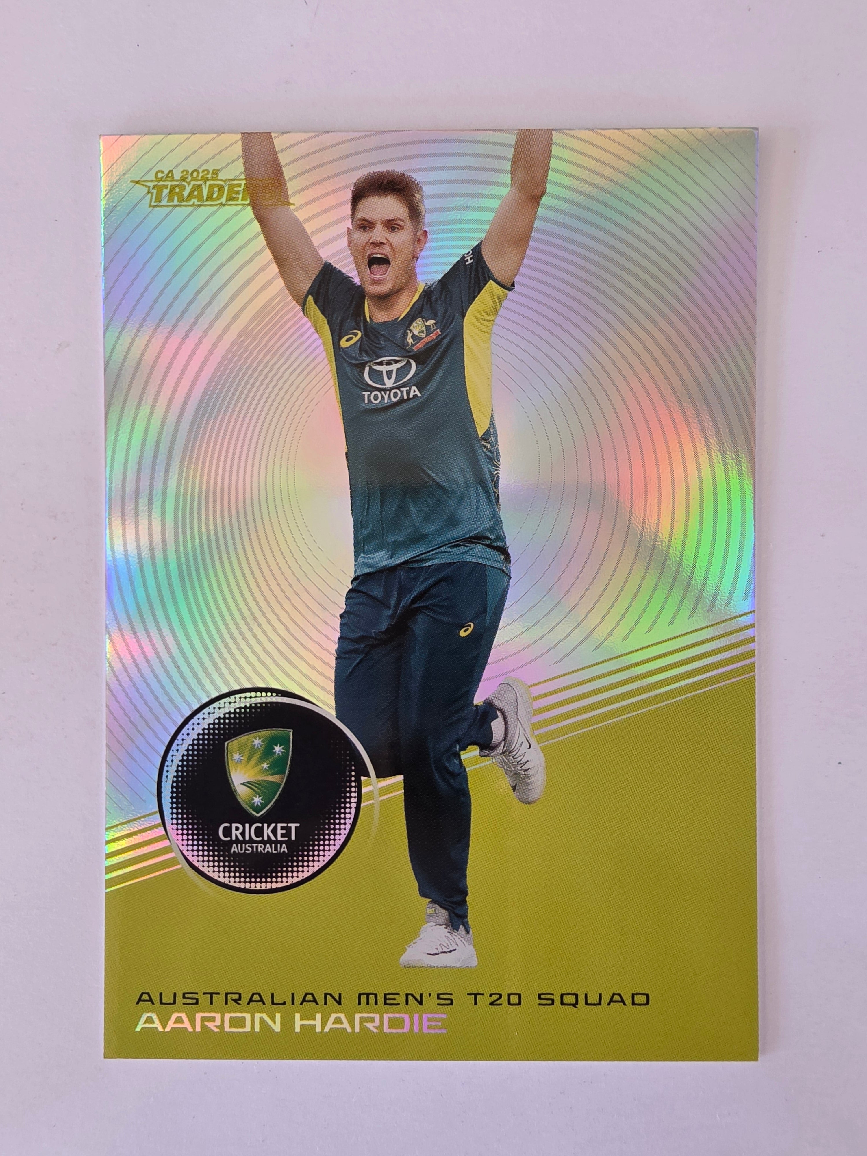 2025/26 Cricket Traders | Silver Parallel | #S021 | Aaron Hardie | Aust T20