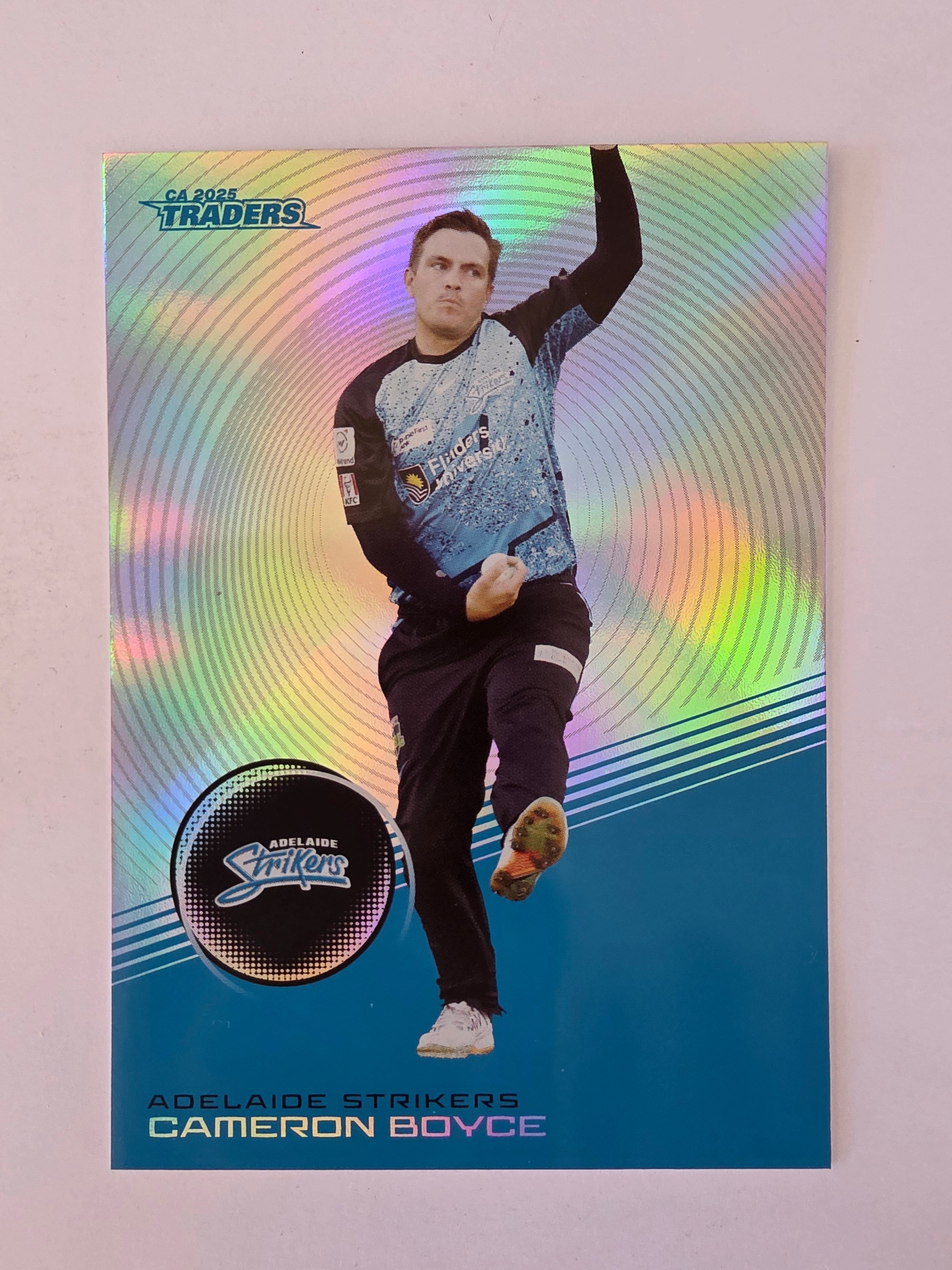 2025/26 Cricket Traders | Silver Parallel | #S055 | Cameron Boyce | Adel Strikers
