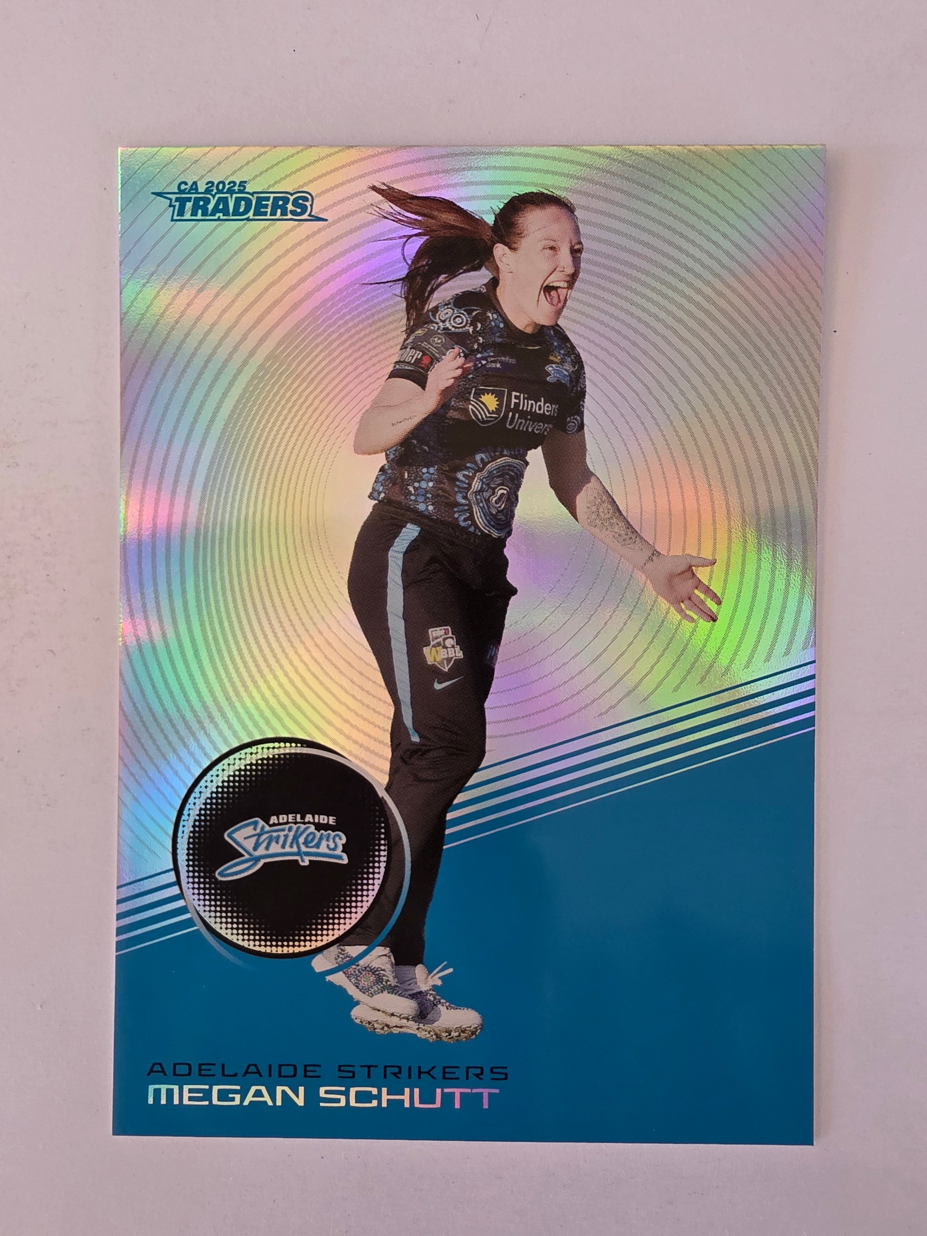 2025/26 Cricket Traders | Silver Parallel | #S065 | Megan Schutt | Adel Strikers