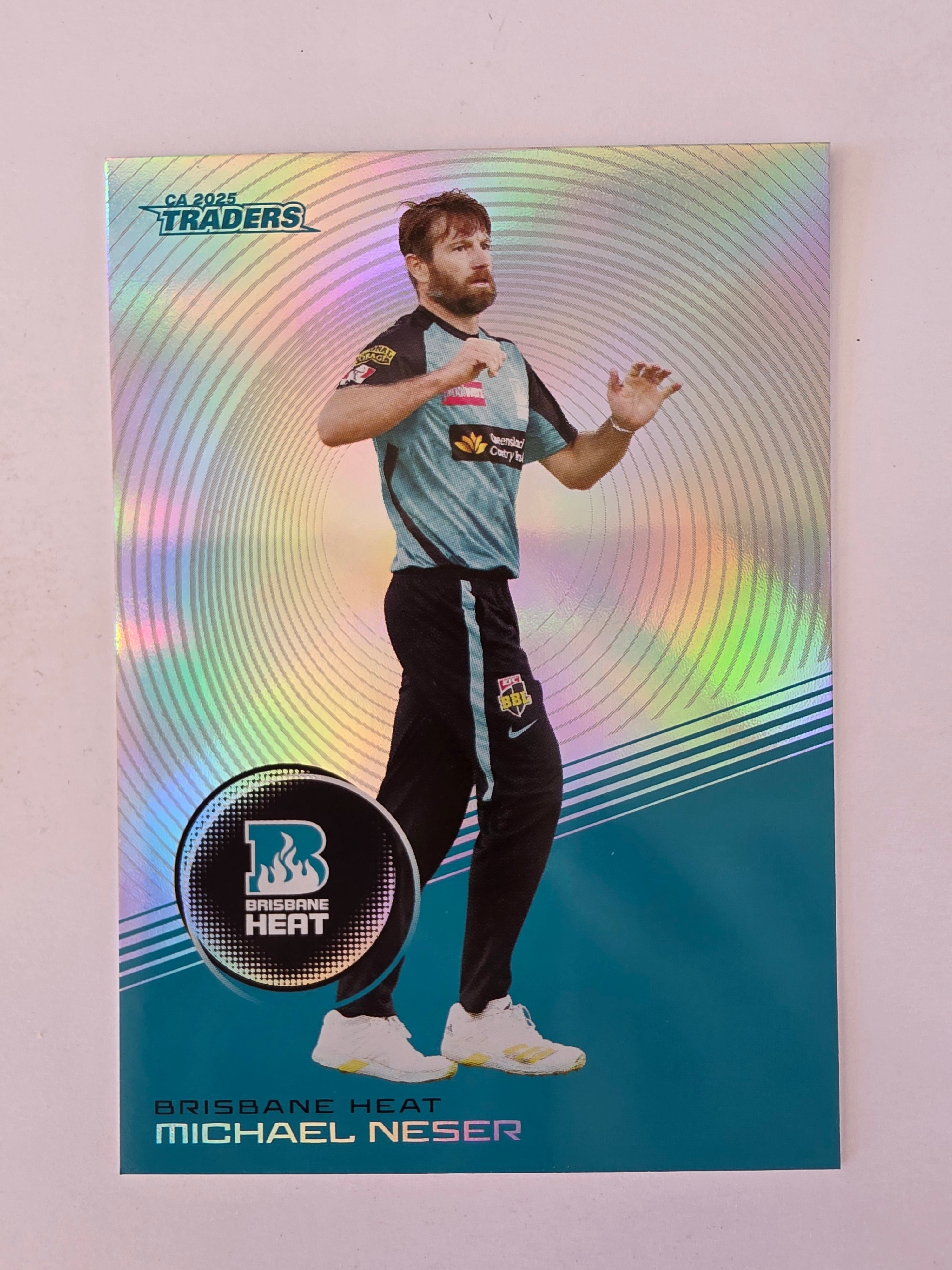 2025/26 Cricket Traders | Silver Parallel | #S072 | Michael Neser | Brisbane Heat