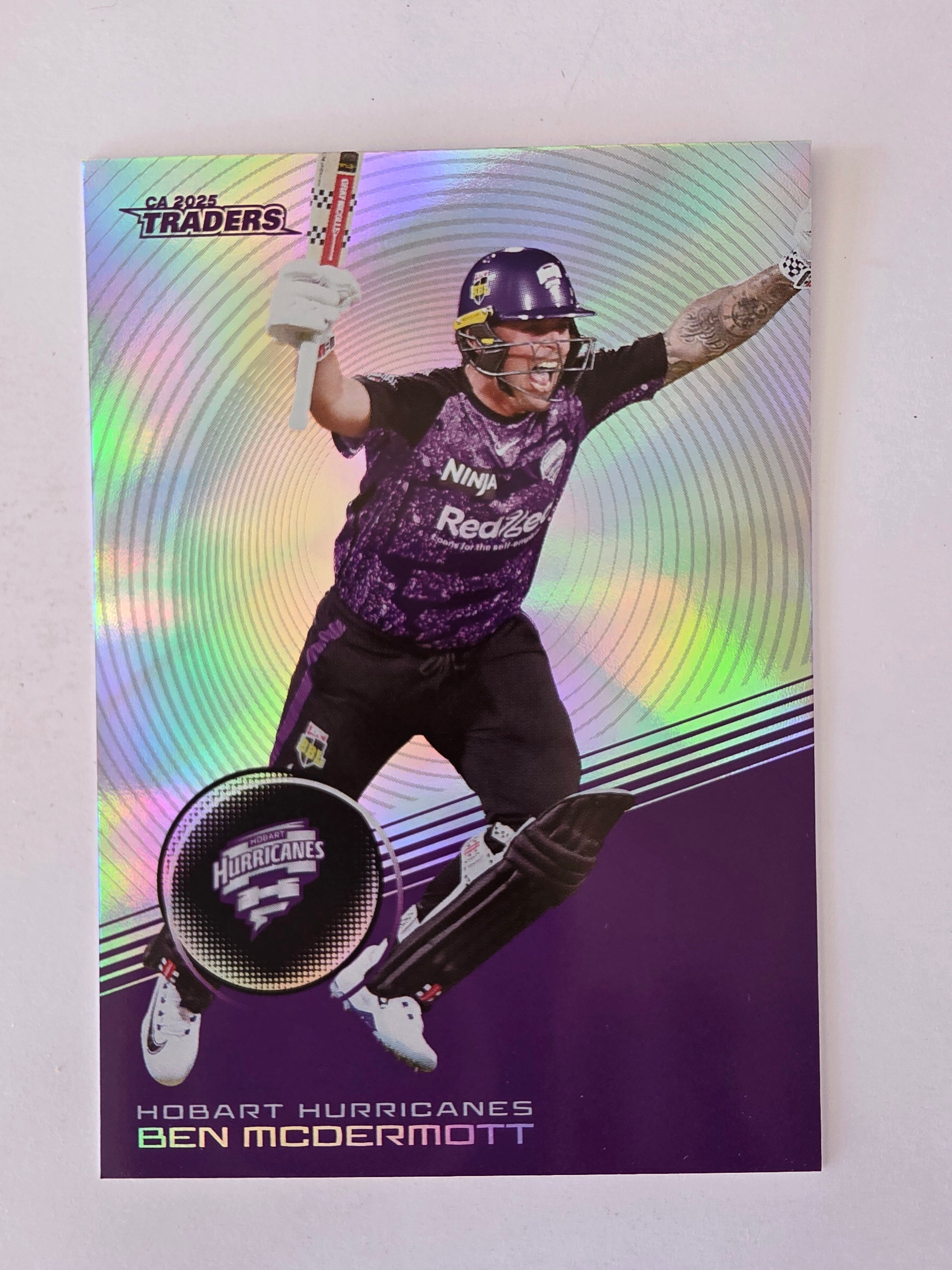 2025/26 Cricket Traders | Silver Parallel | #S082 | Ben McDermott | Hurricanes