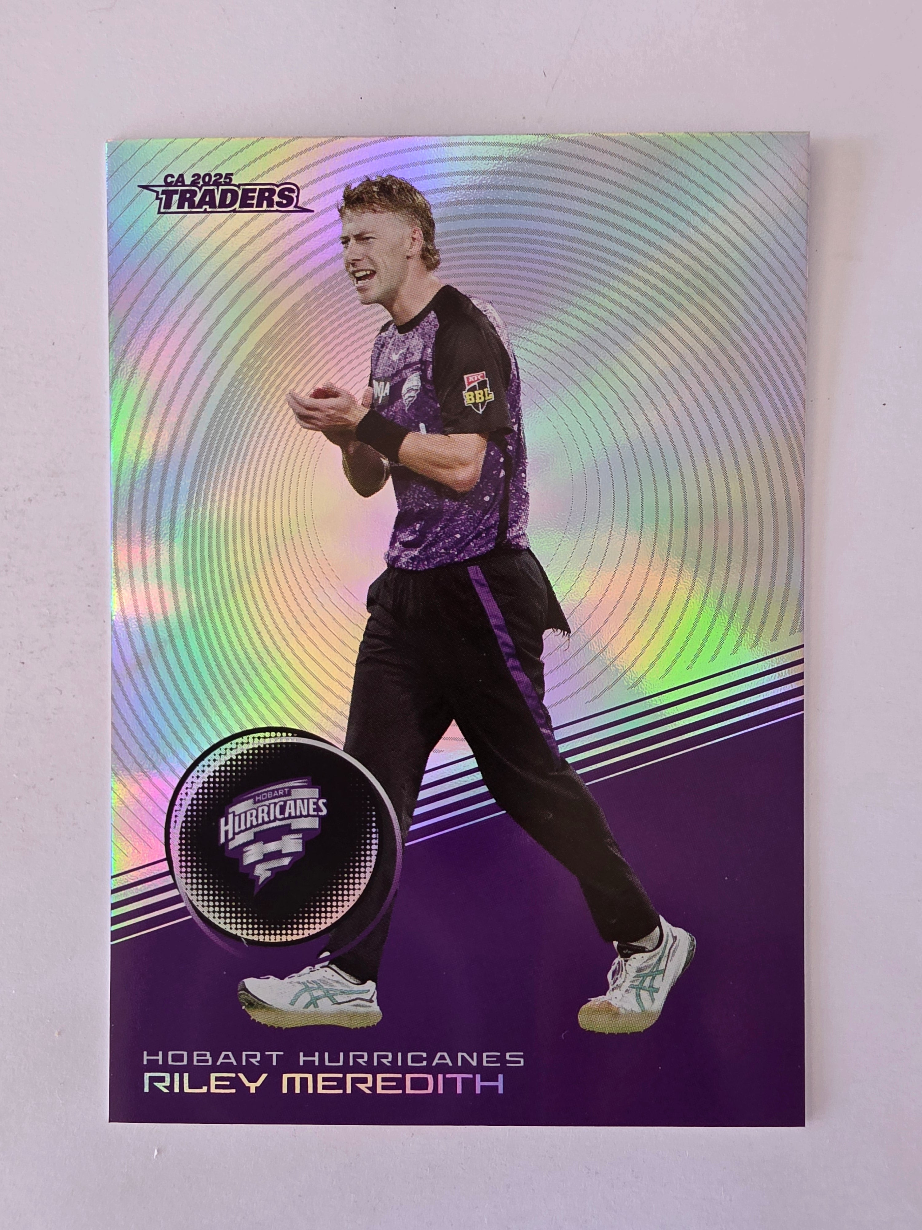 2025/26 Cricket Traders | Silver Parallel | #S083 | Riley Meredith | Hurricanes