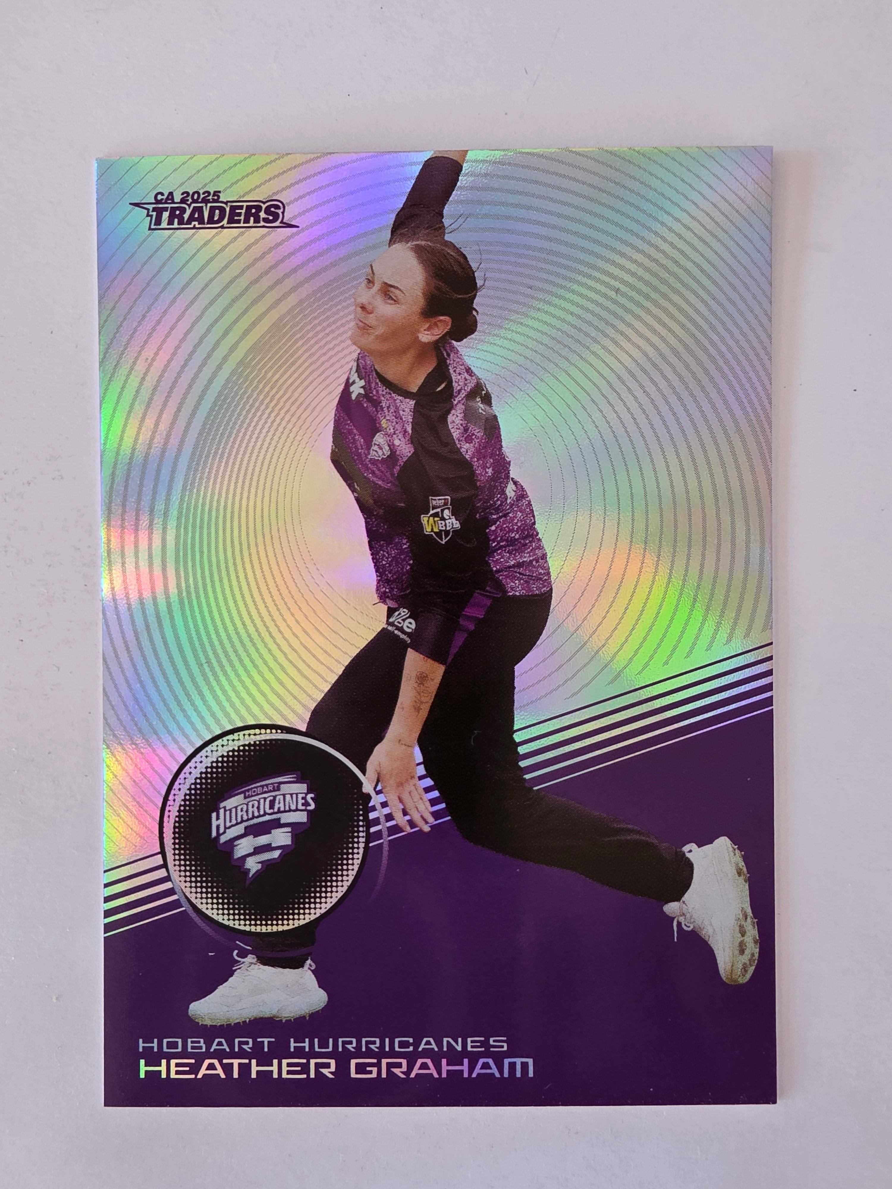 2025/26 Cricket Traders | Silver Parallel | #S087 | Heather Graham | Hurricanes