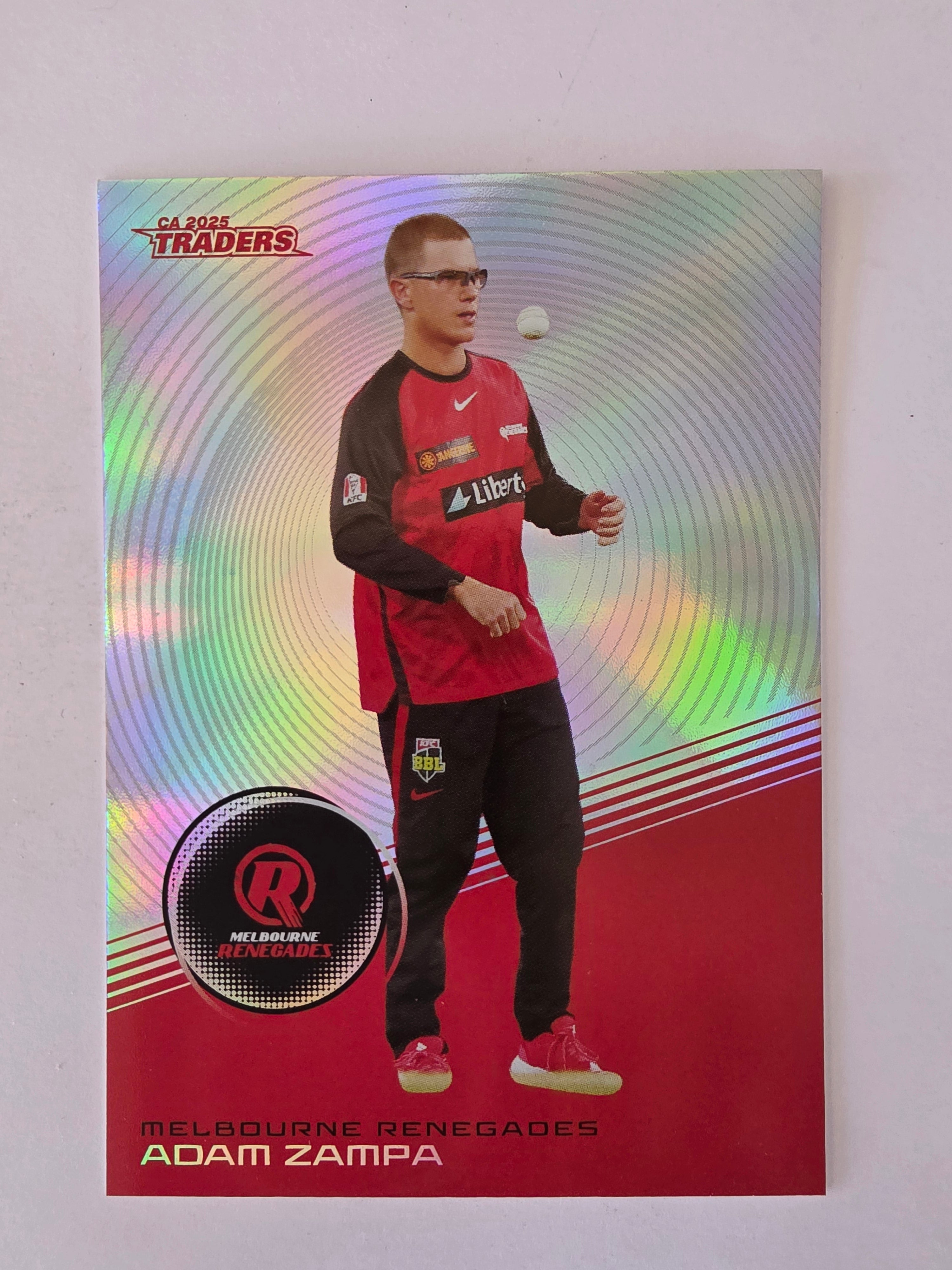 2025/26 Cricket Traders | Silver Parallel | #S097 | Adam Zampa | Melb Renegades