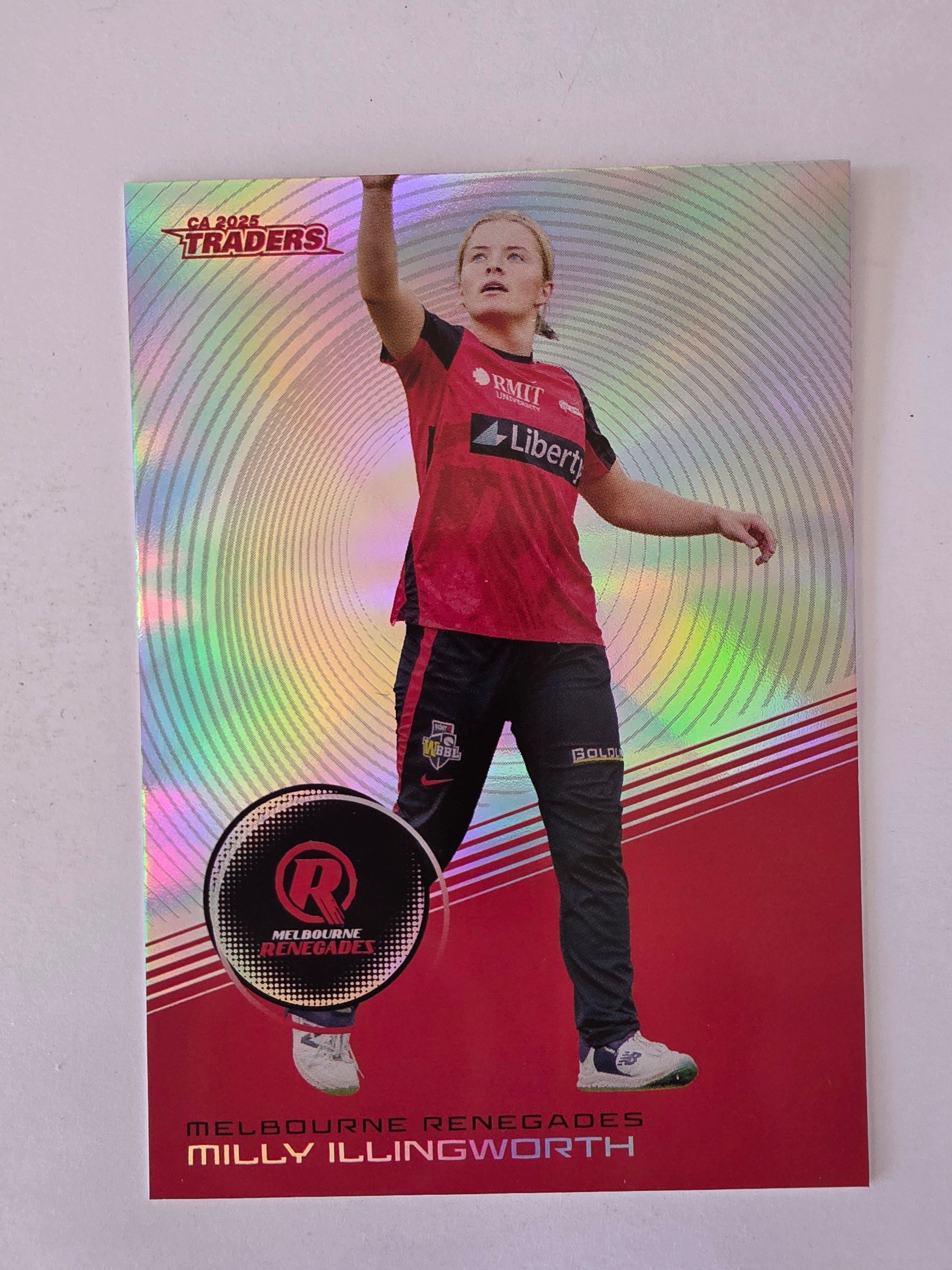 2025/26 Cricket Traders | Silver Parallel | #S099 | Milly Illingworth | Renegades